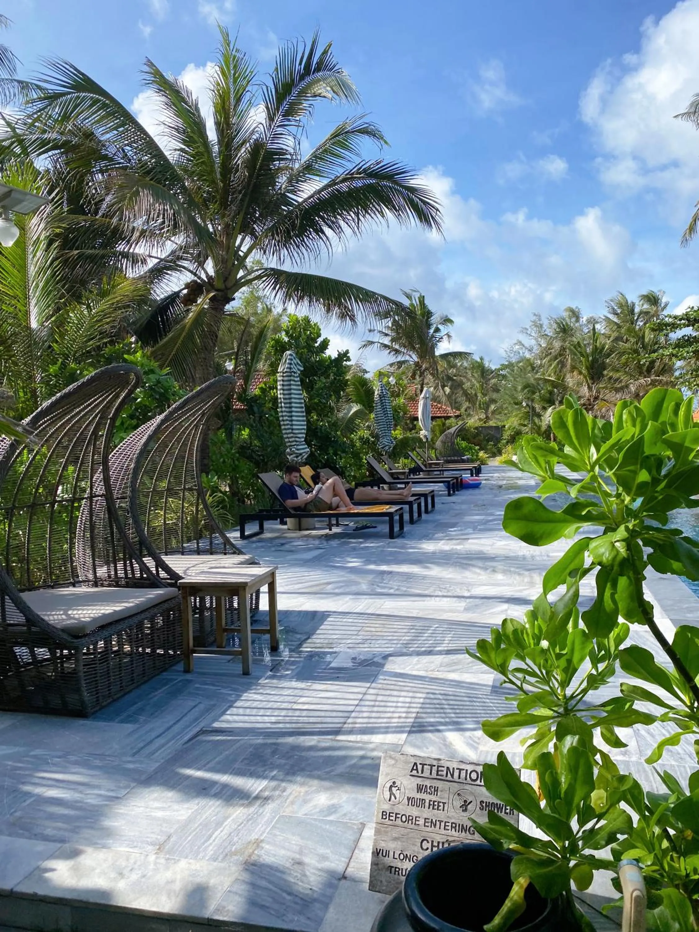 Swimming pool in Thanh Kieu Beach Resort