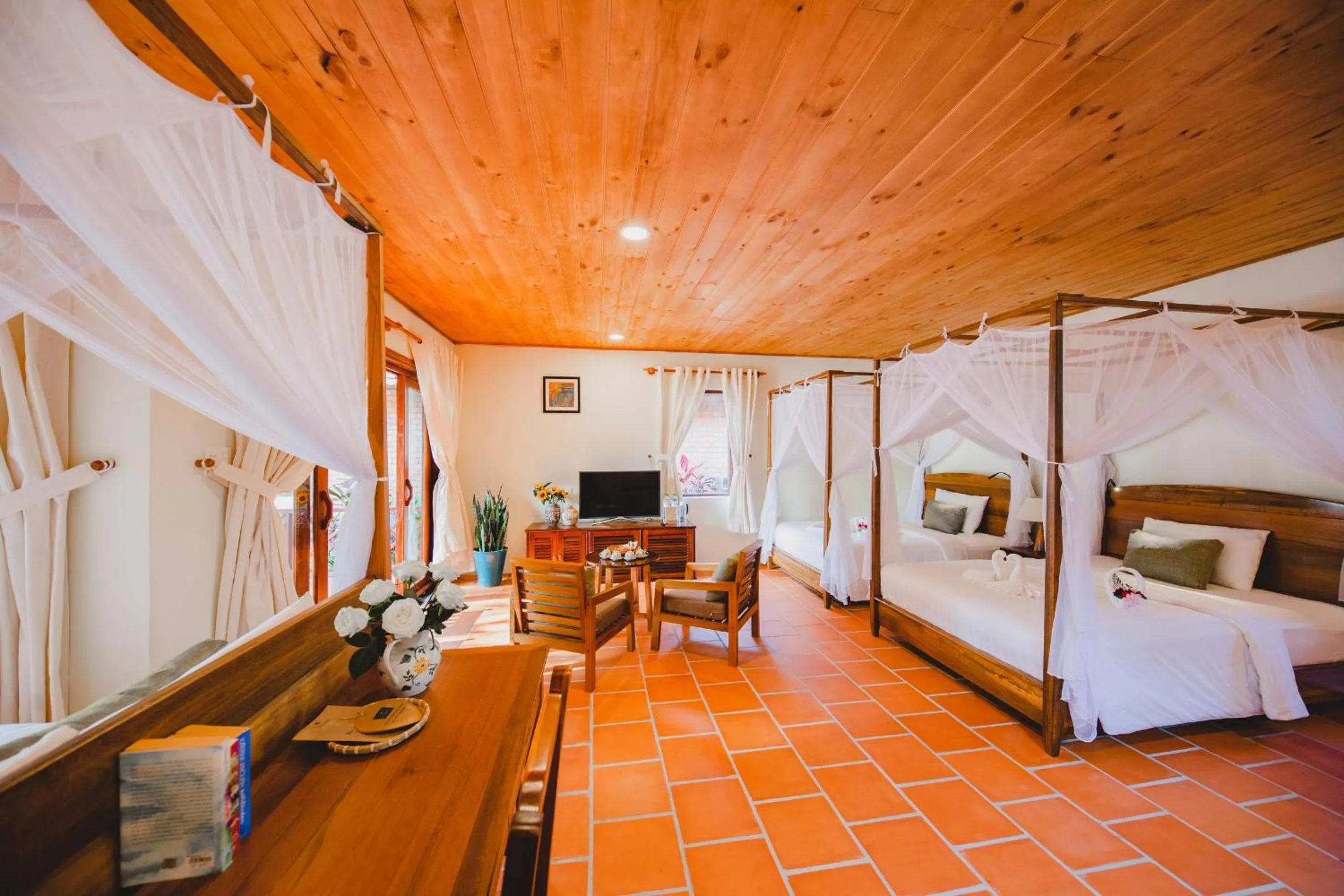 Bed in Thanh Kieu Beach Resort