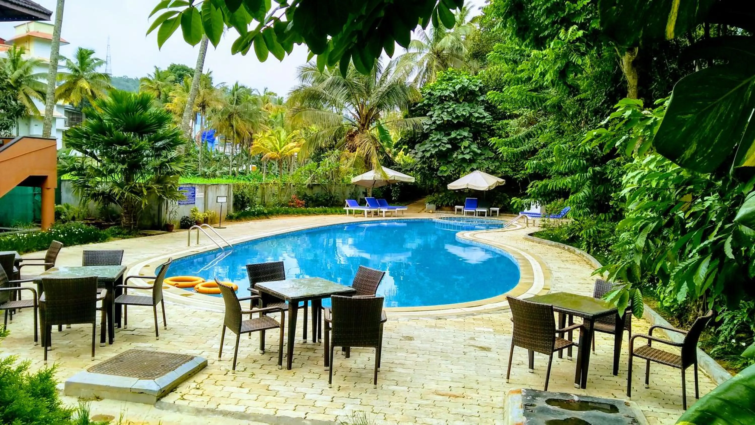 Swimming pool in Abad Green Forest Thekkady