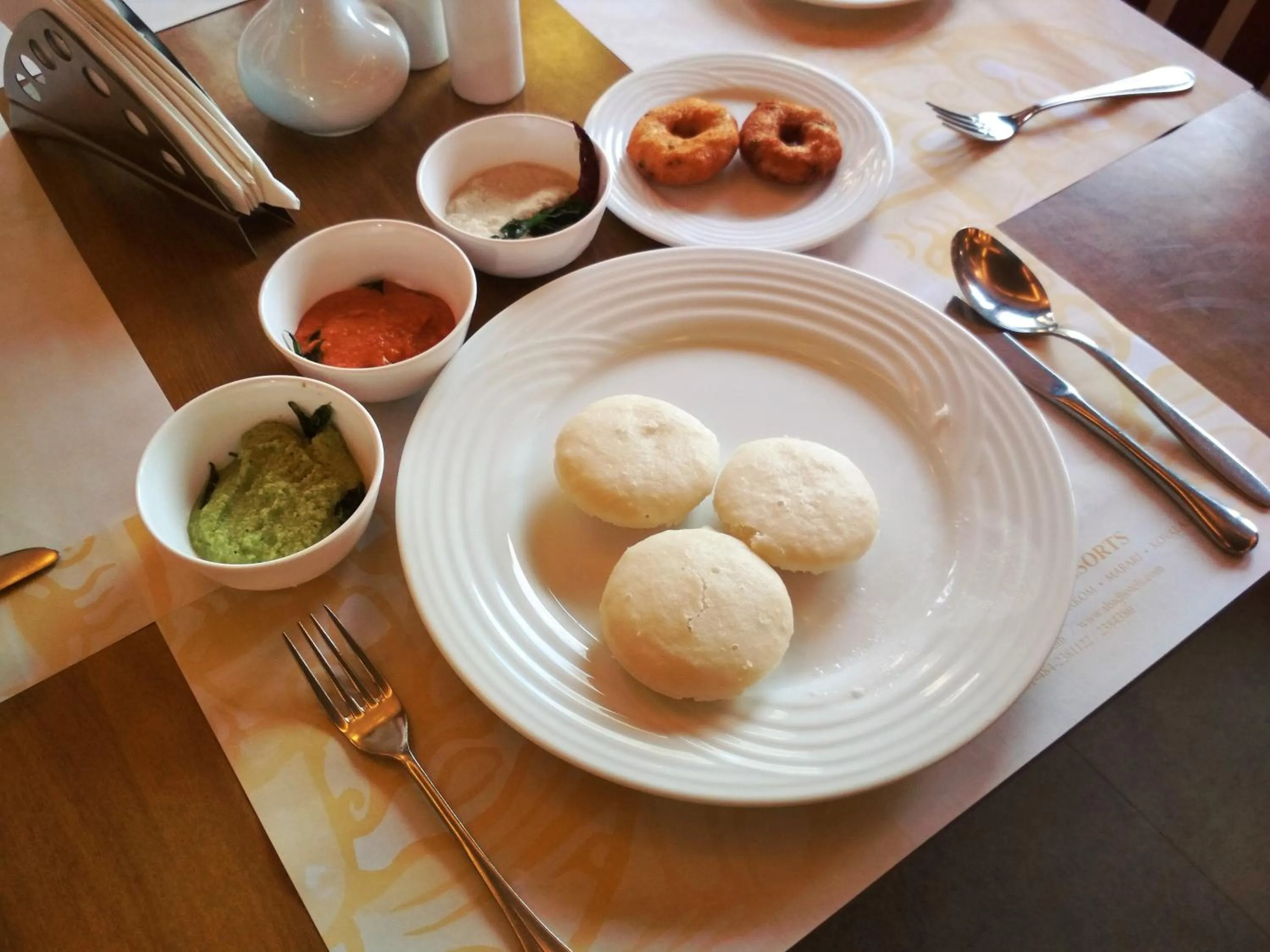Buffet breakfast in Abad Green Forest Thekkady