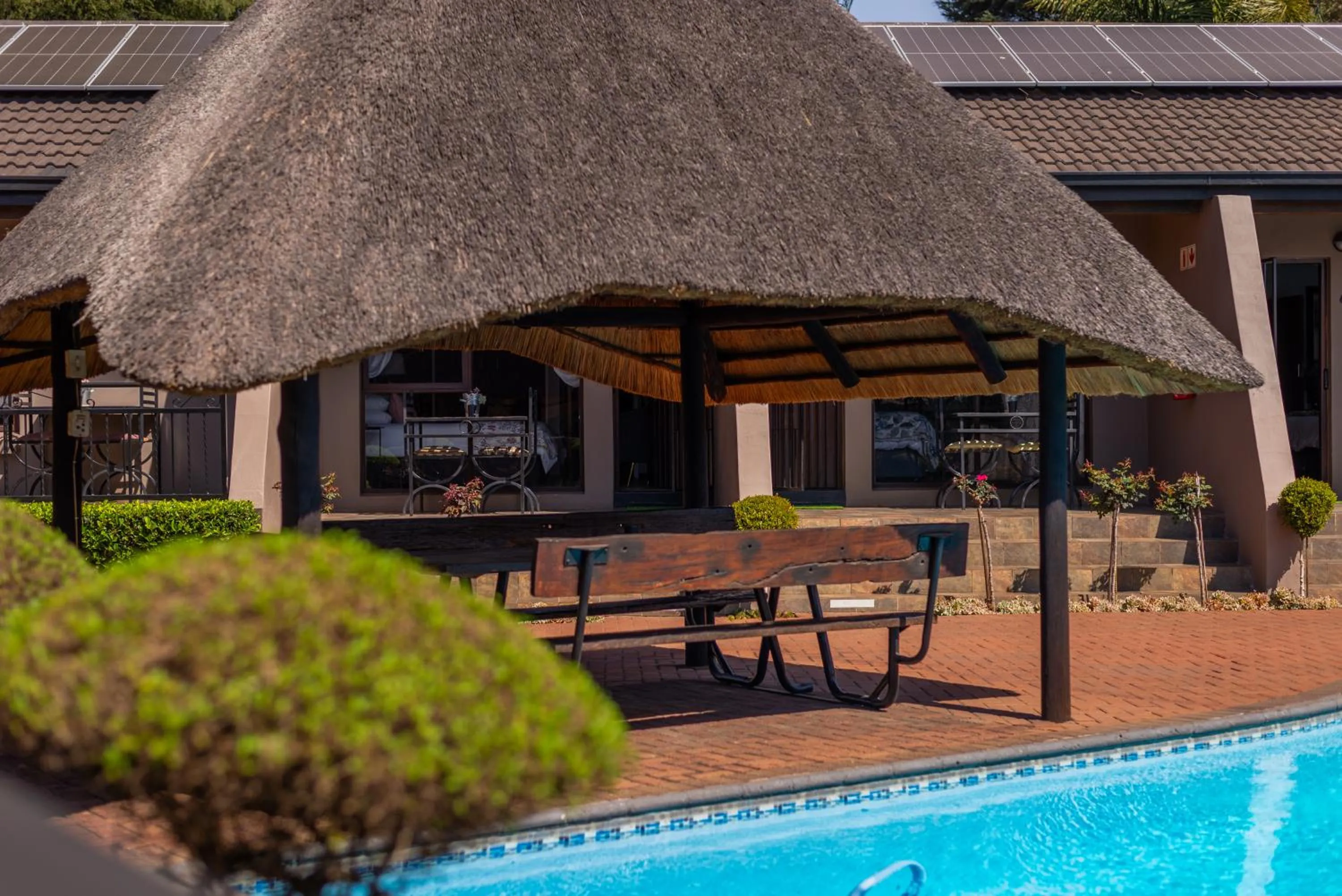 Pool view in Diamond Rose Guest House