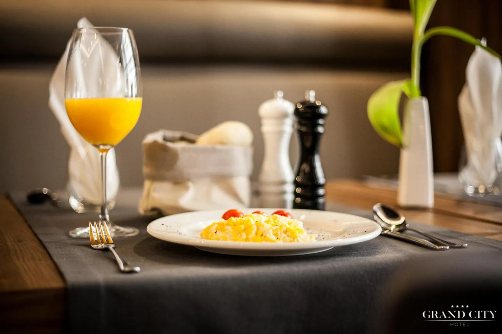 Continental breakfast in Hotel Grand City Wrocław