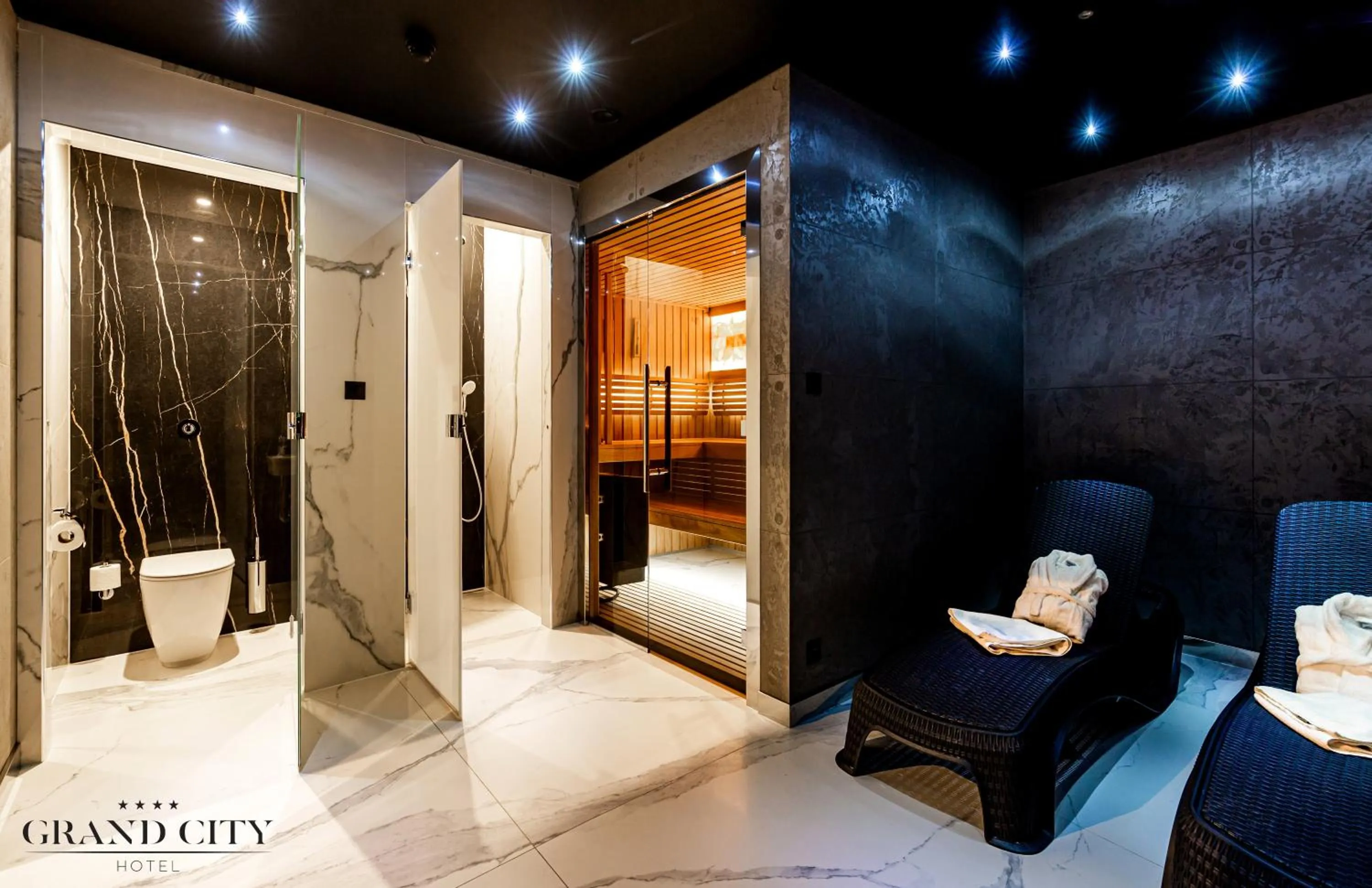 Sauna in Hotel Grand City Wrocław