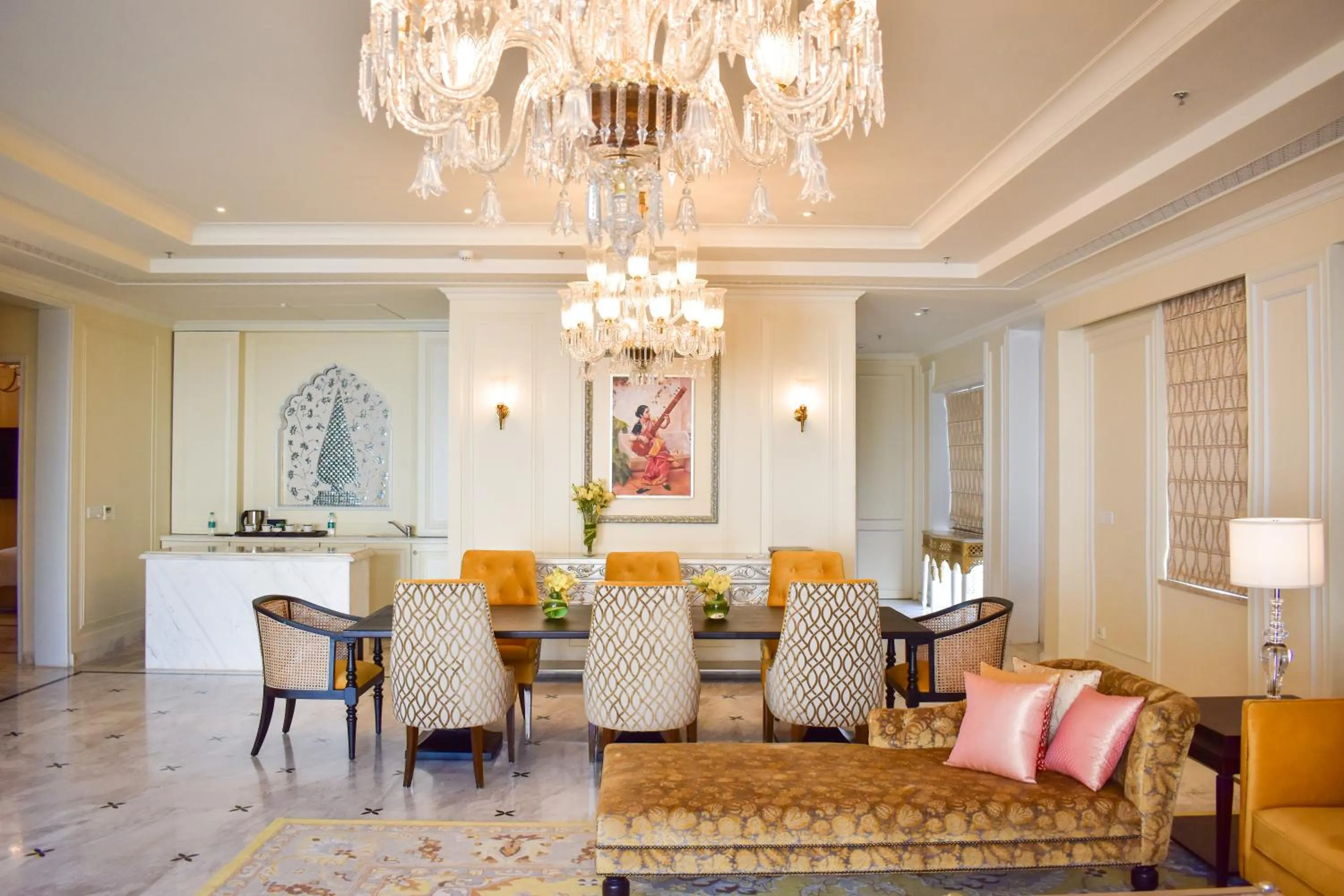 Living room in The Leela Palace Jaipur