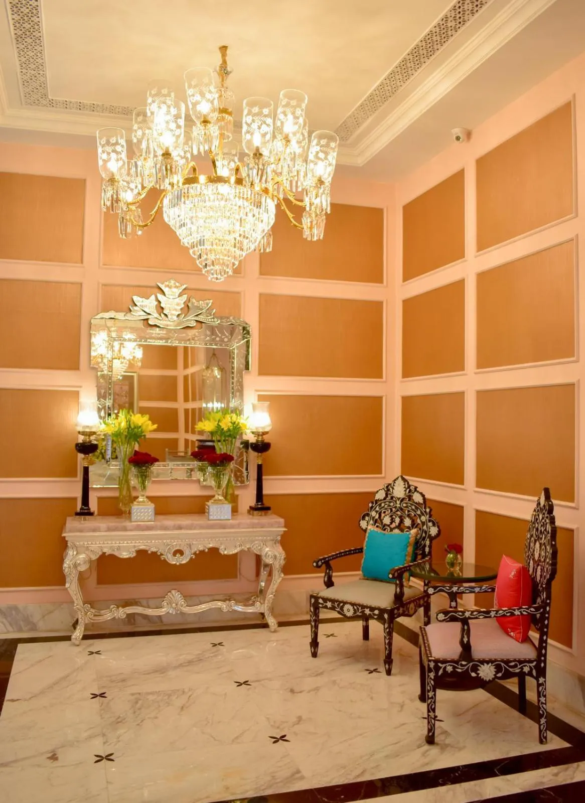 Lobby or reception in The Leela Palace Jaipur