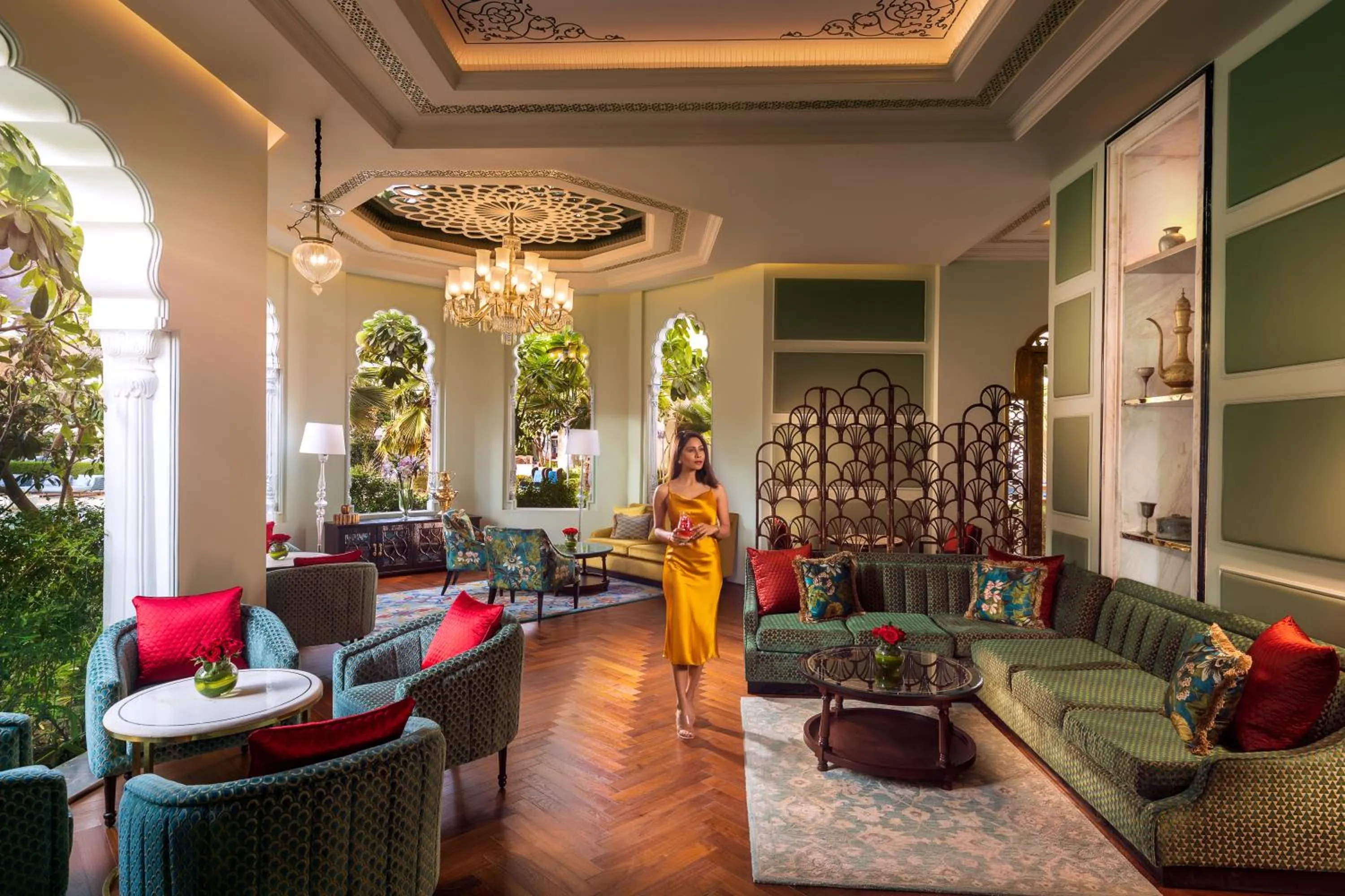 Lounge or bar in The Leela Palace Jaipur