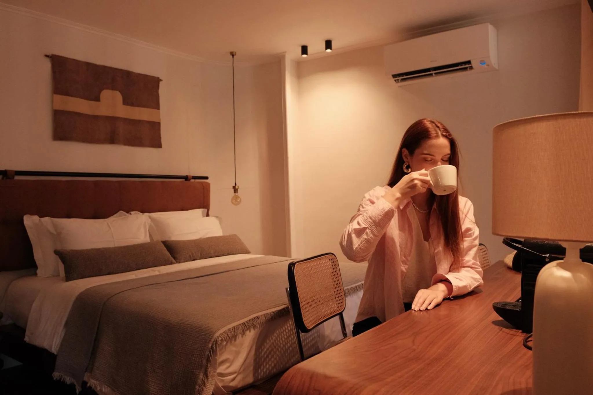 Bed in Astikon House