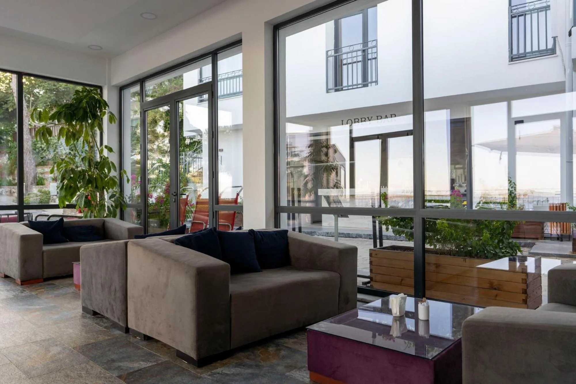 Seating area in Blue Dreams Resort Bodrum - Aquapark & Ultra All Inclusive