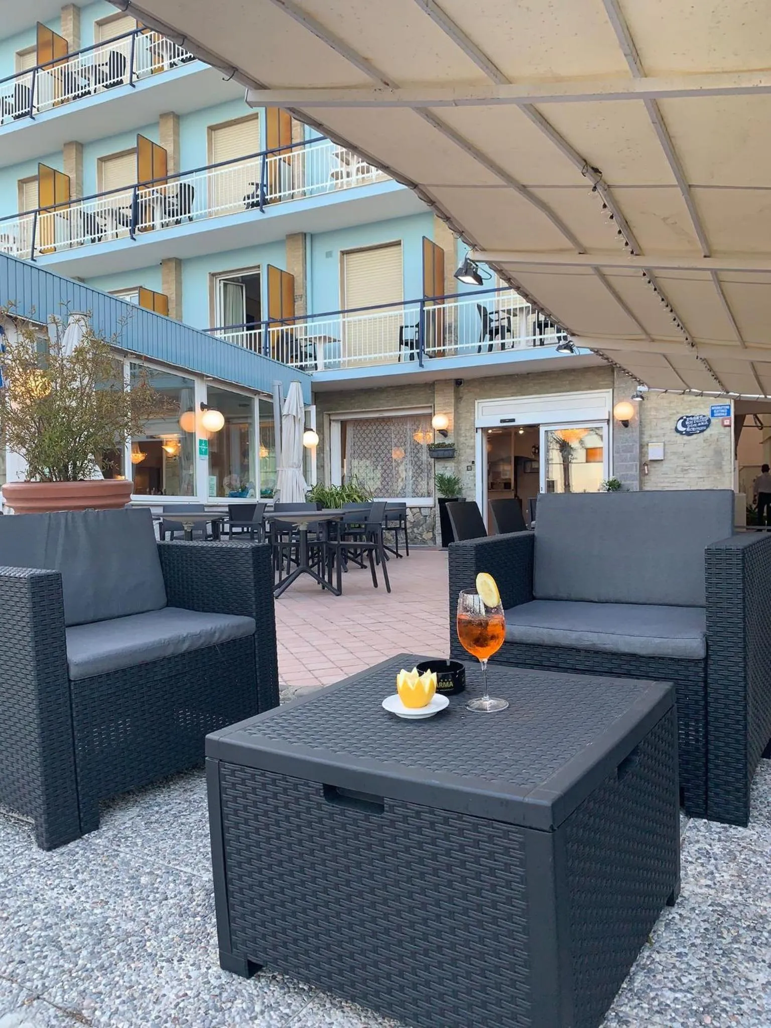 Garden view in Hotel Svizzera