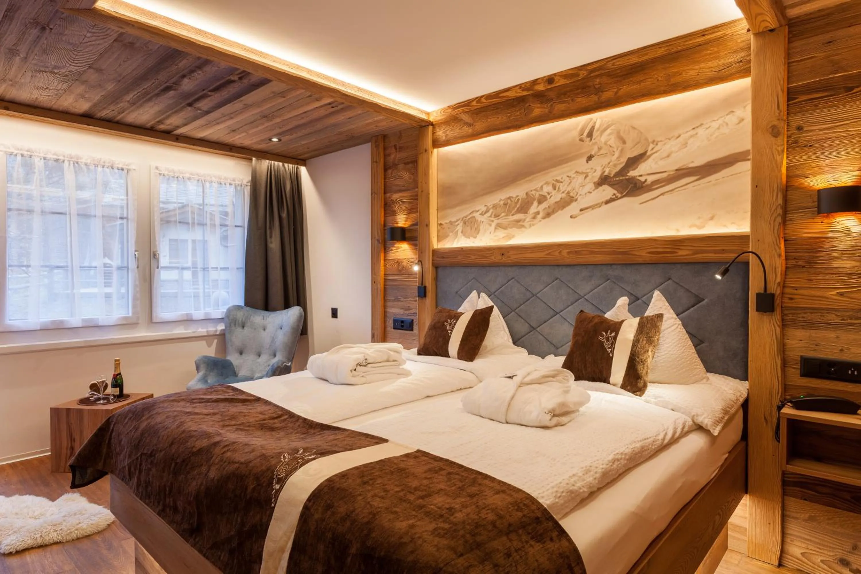 Bed in Silvana Mountain Hotel