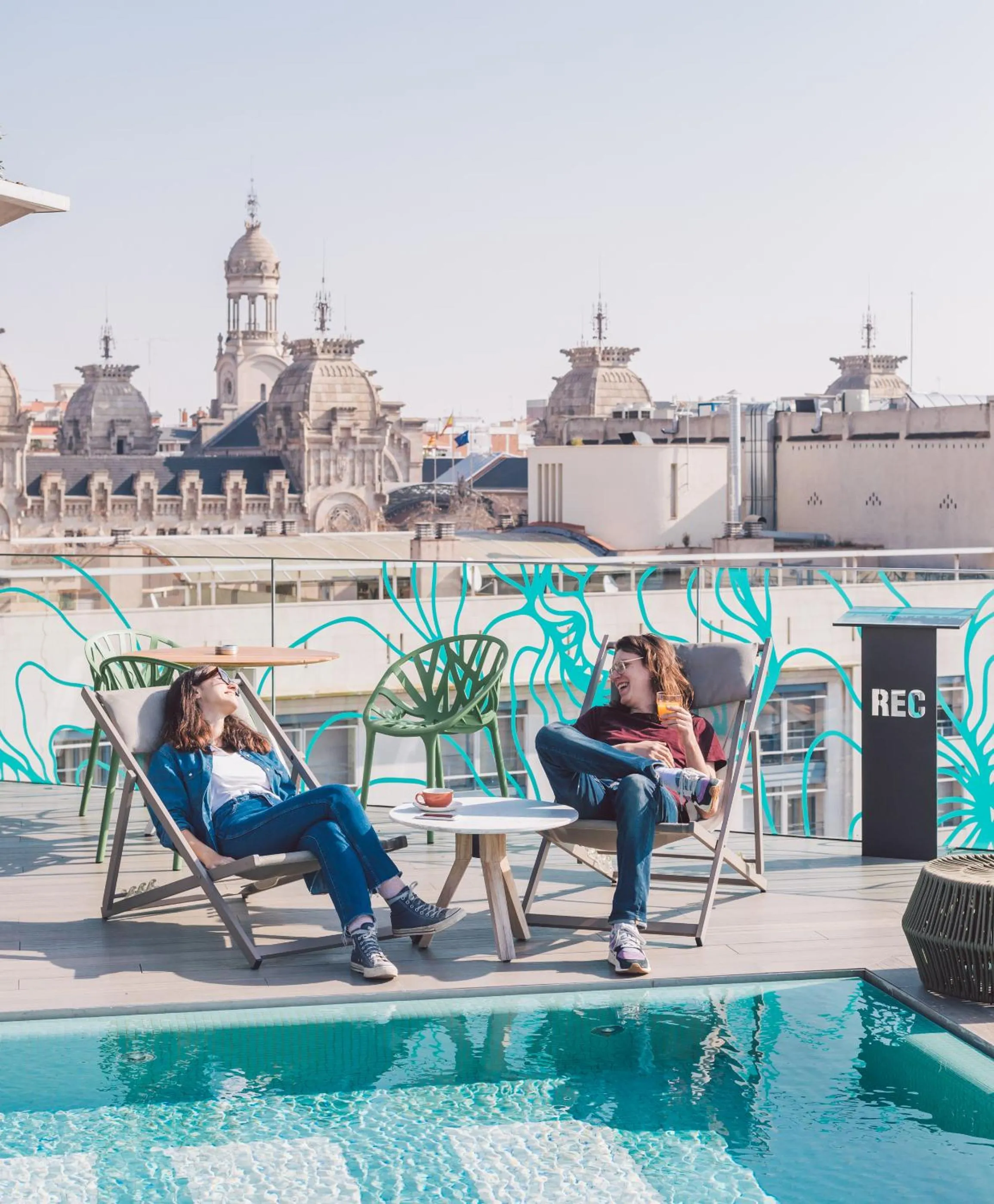 Solarium in Hotel Rec Barcelona - Adults Only