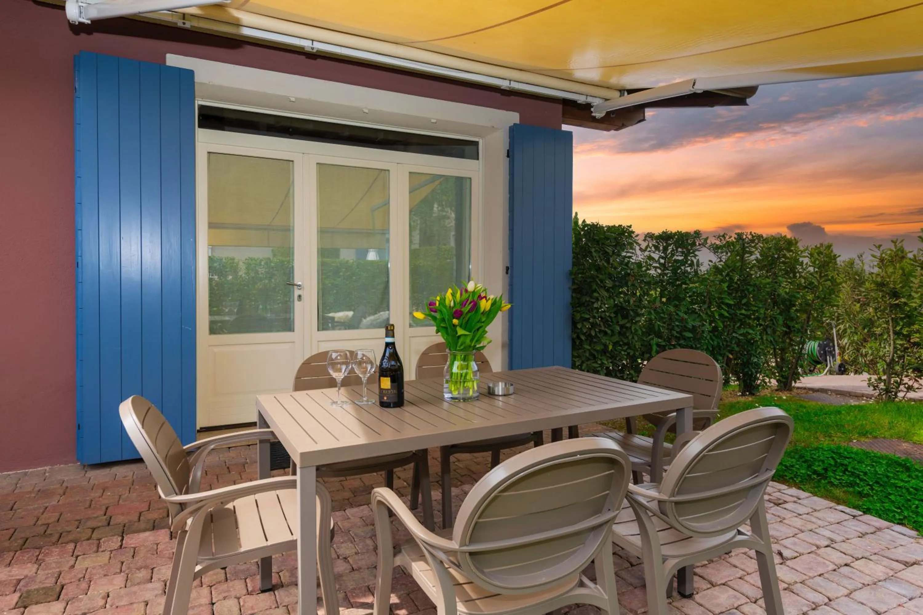 Patio in Bertoletta Village Apartments