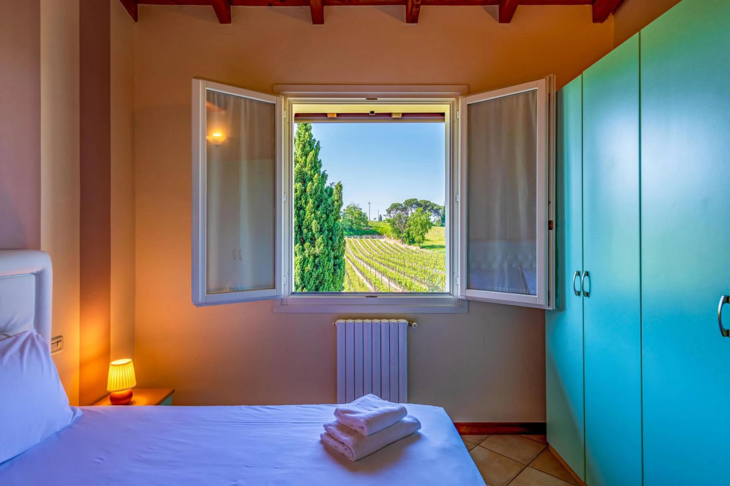 View (from property/room), Bed in Bertoletta Village Apartments