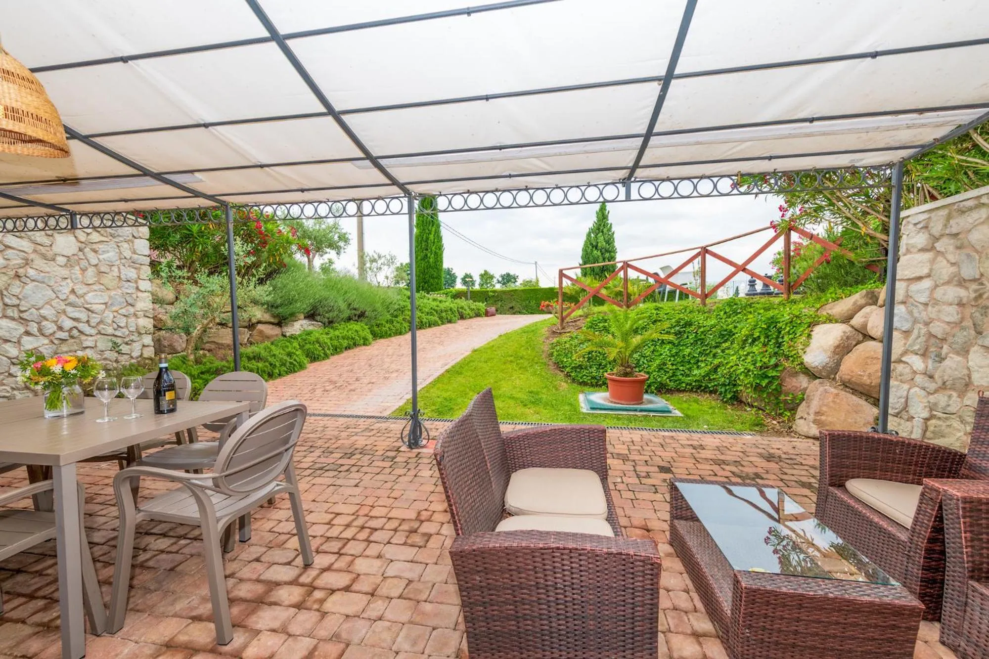 Patio in Bertoletta Village Apartments