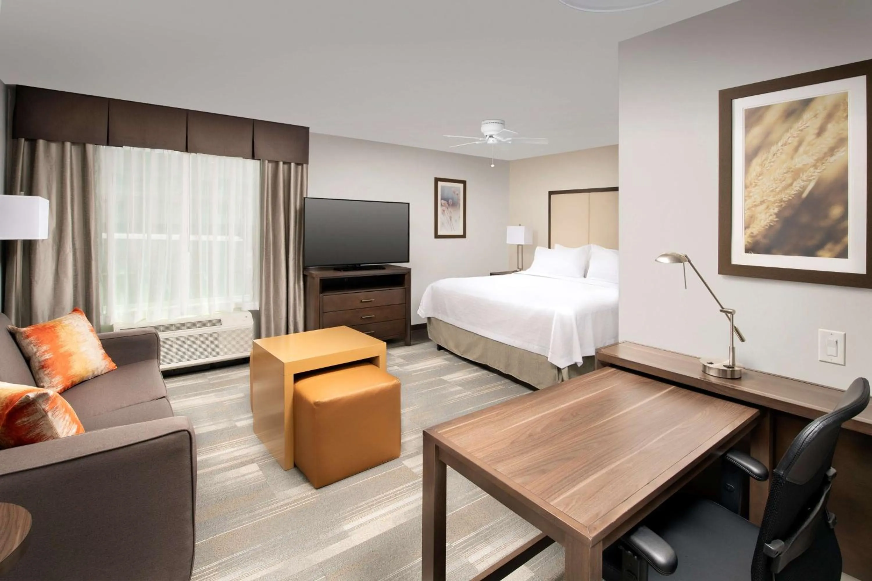 TV and multimedia, Bed in Homewood Suites By Hilton Kansas City Speedway