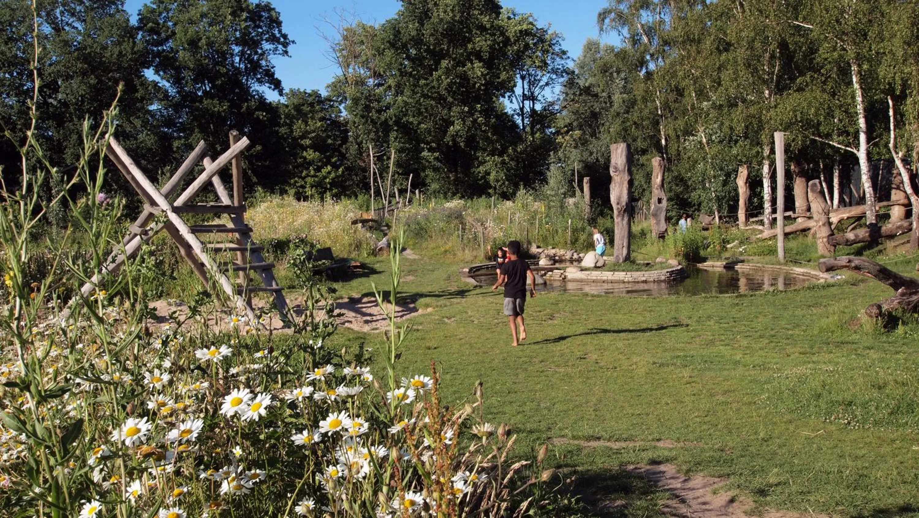 Children play ground in Amsterdam Farm Lodge