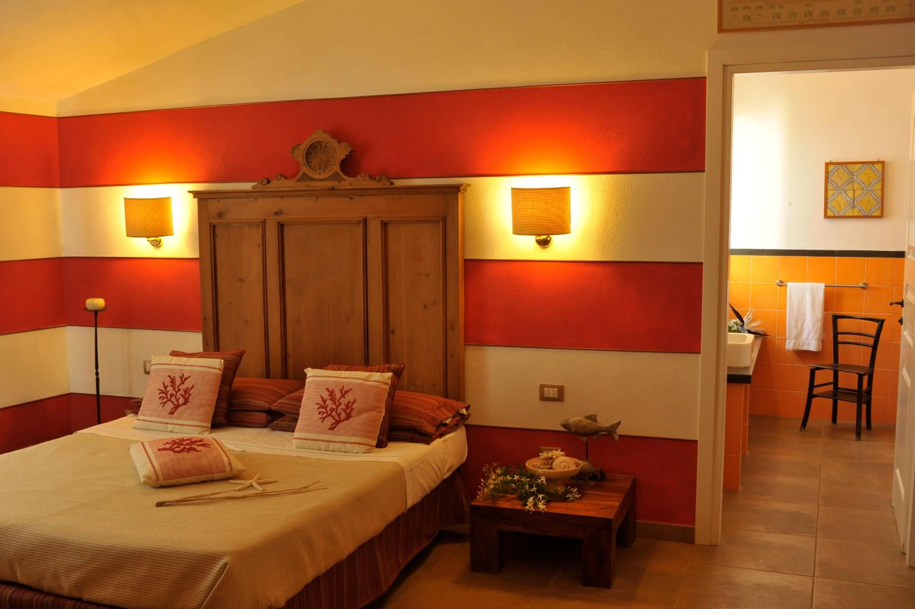 Bed in Hotel Villa Pimpina