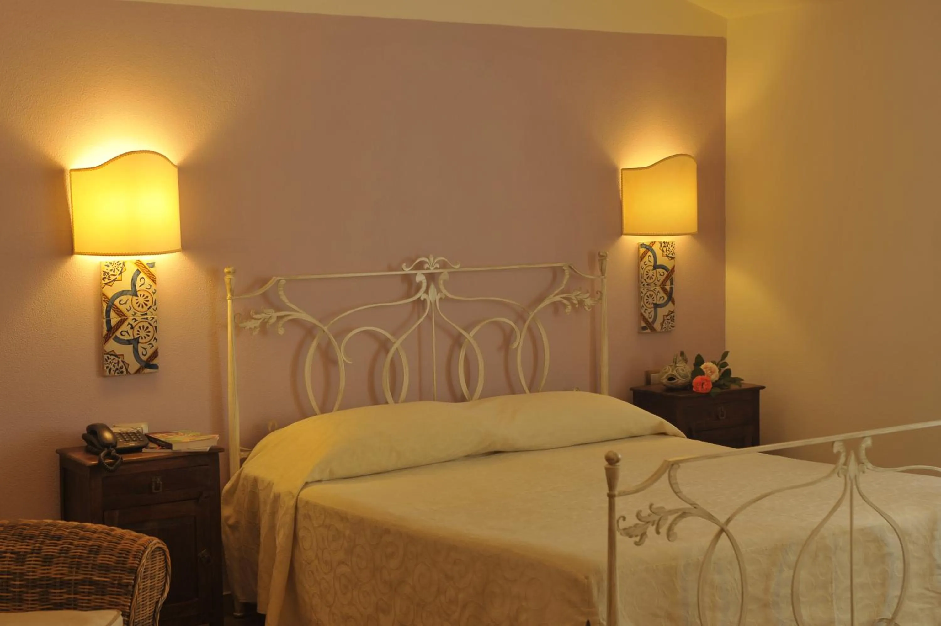 Bed in Hotel Villa Pimpina