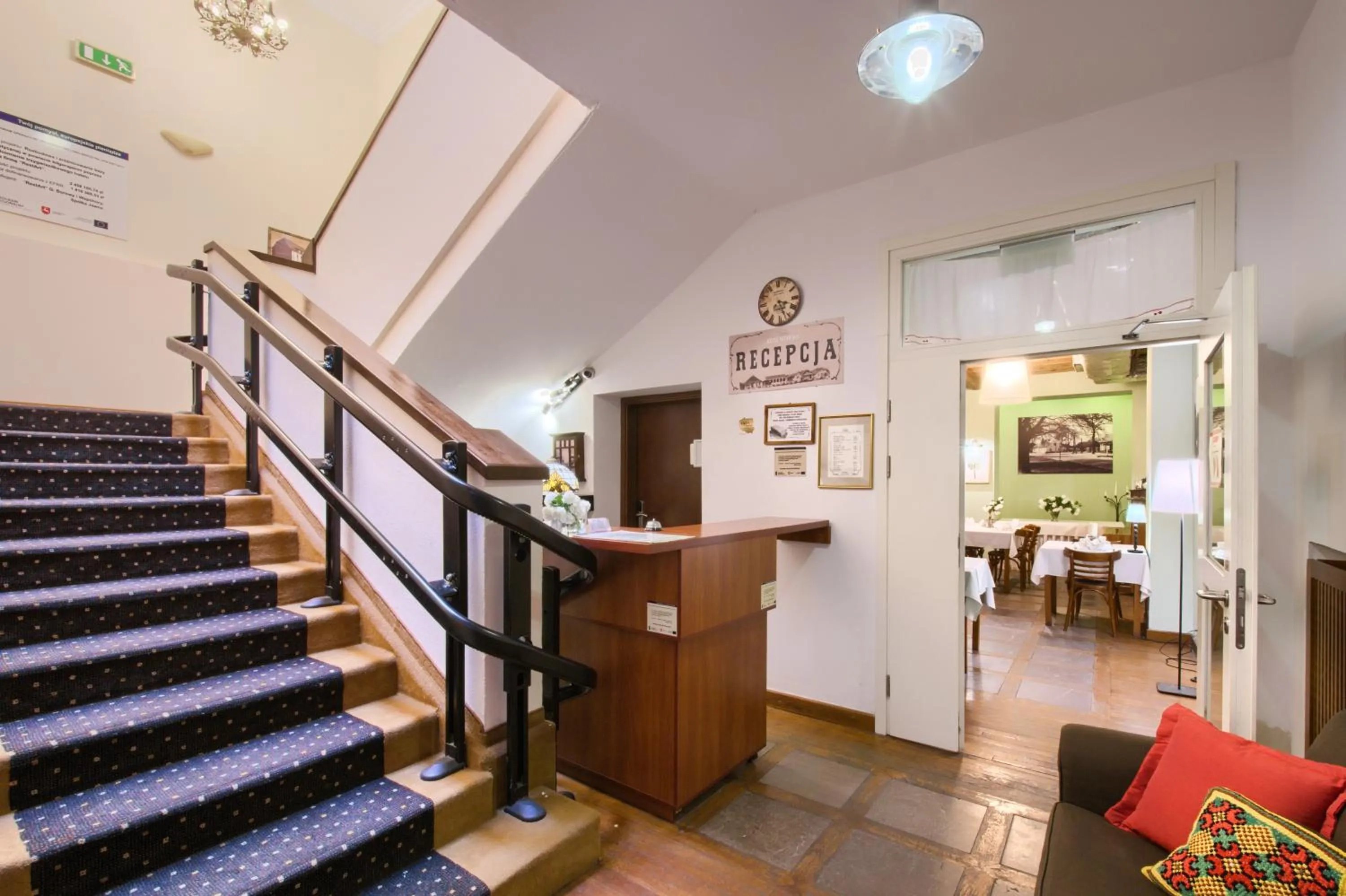 Lobby or reception in Hotel Sitarska