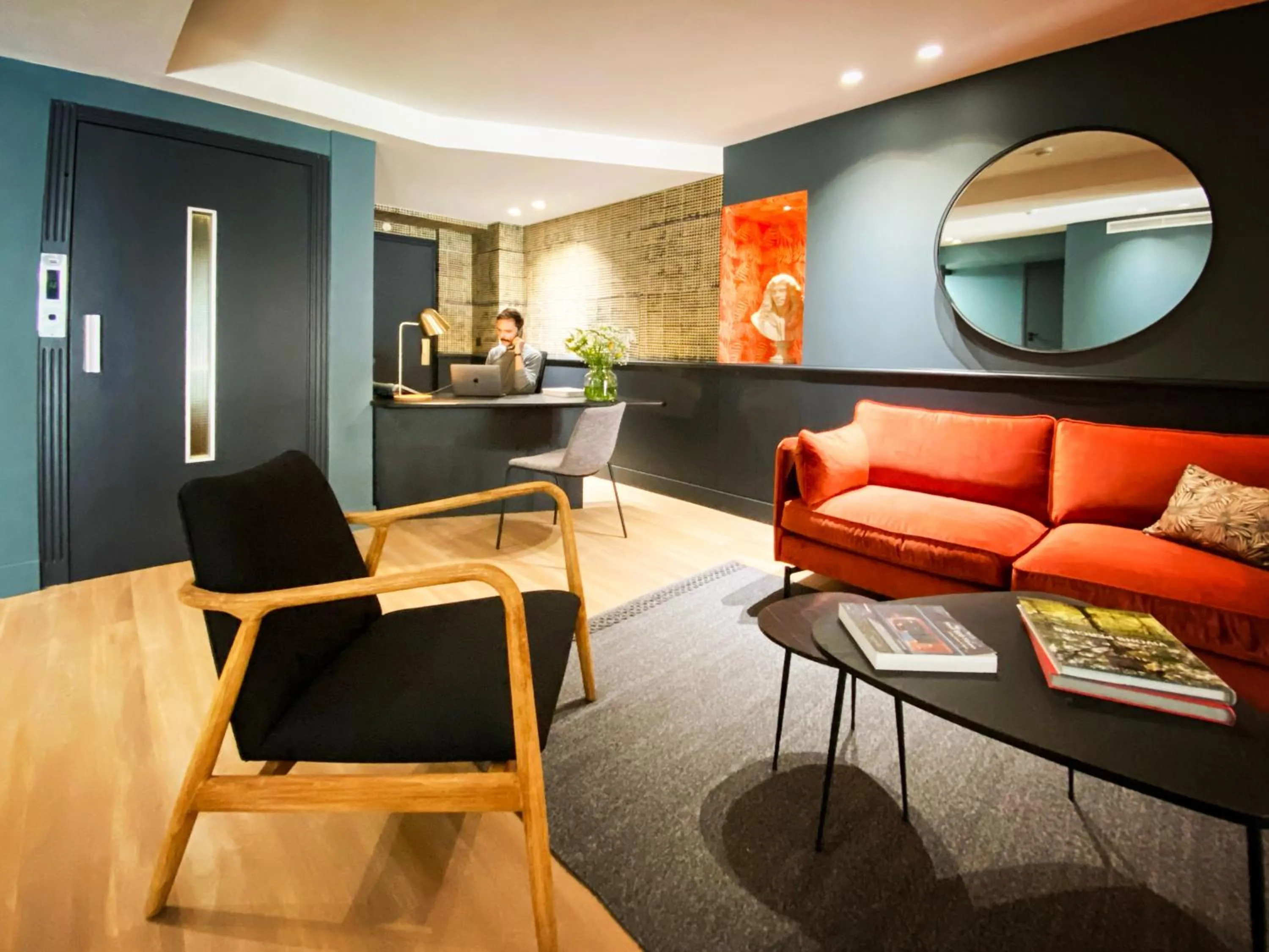 Lobby or reception in Hotel Molière