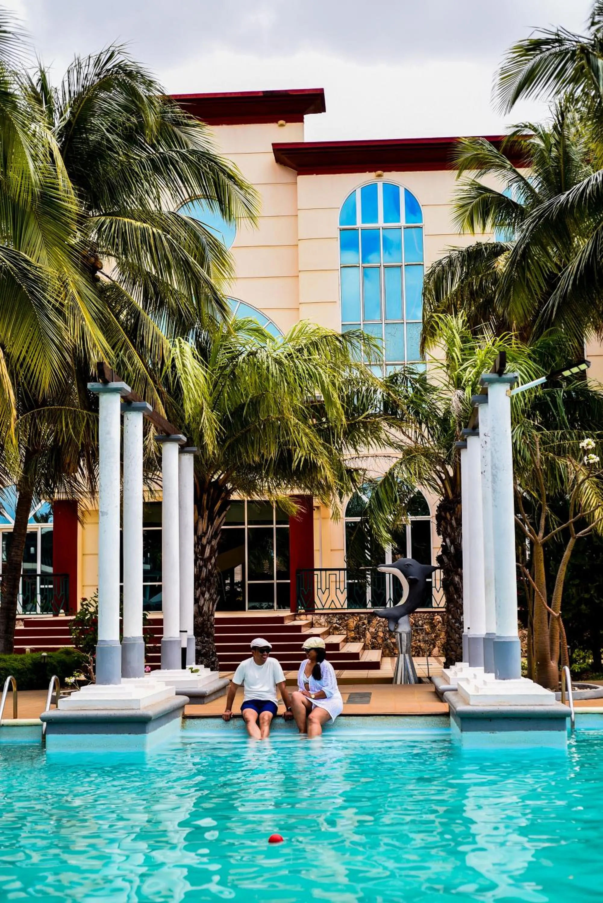 Pool view in Le Grand Hôtel Diego