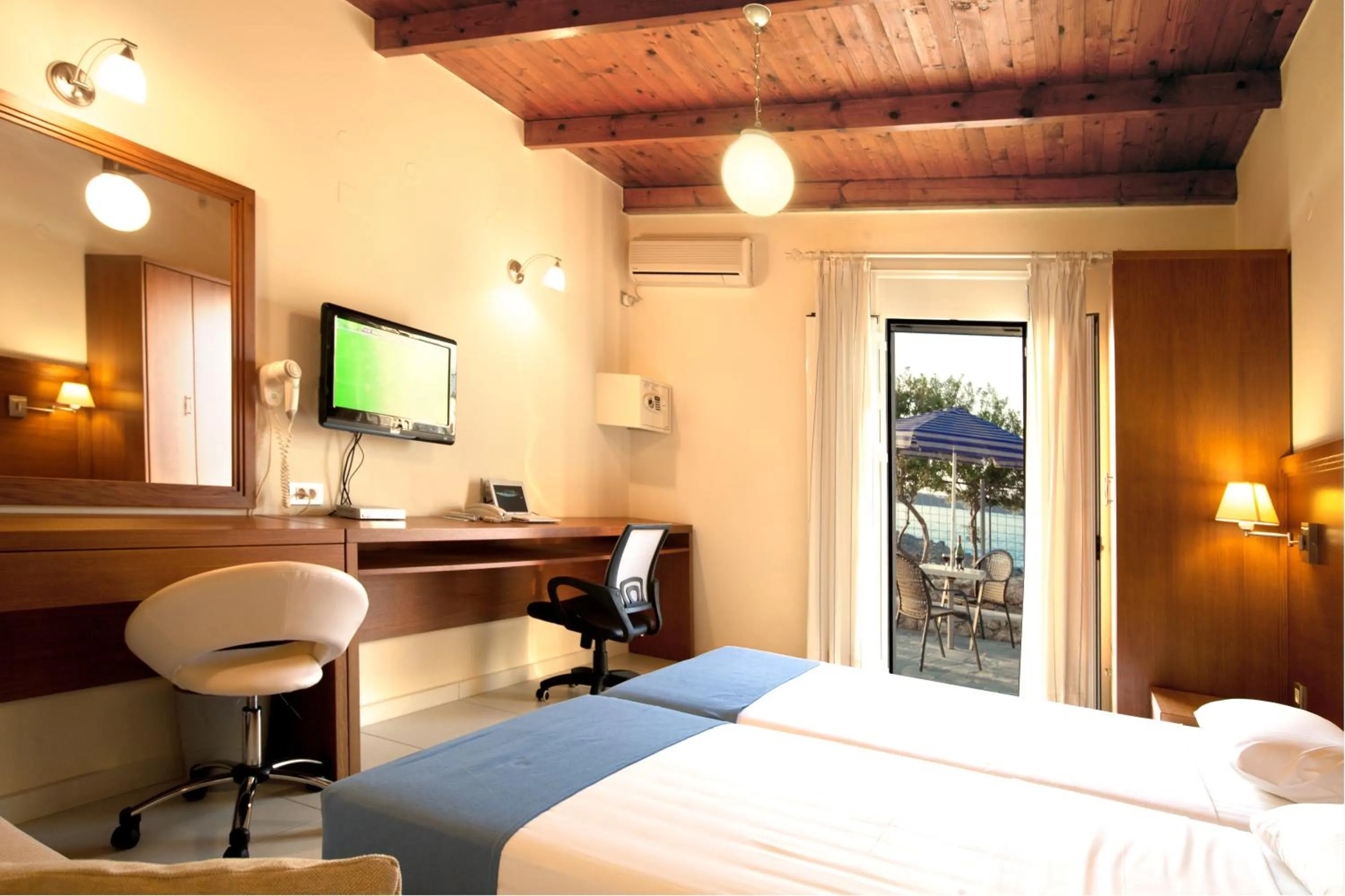 Bedroom, Bed in Giorgi's Blue Apartments