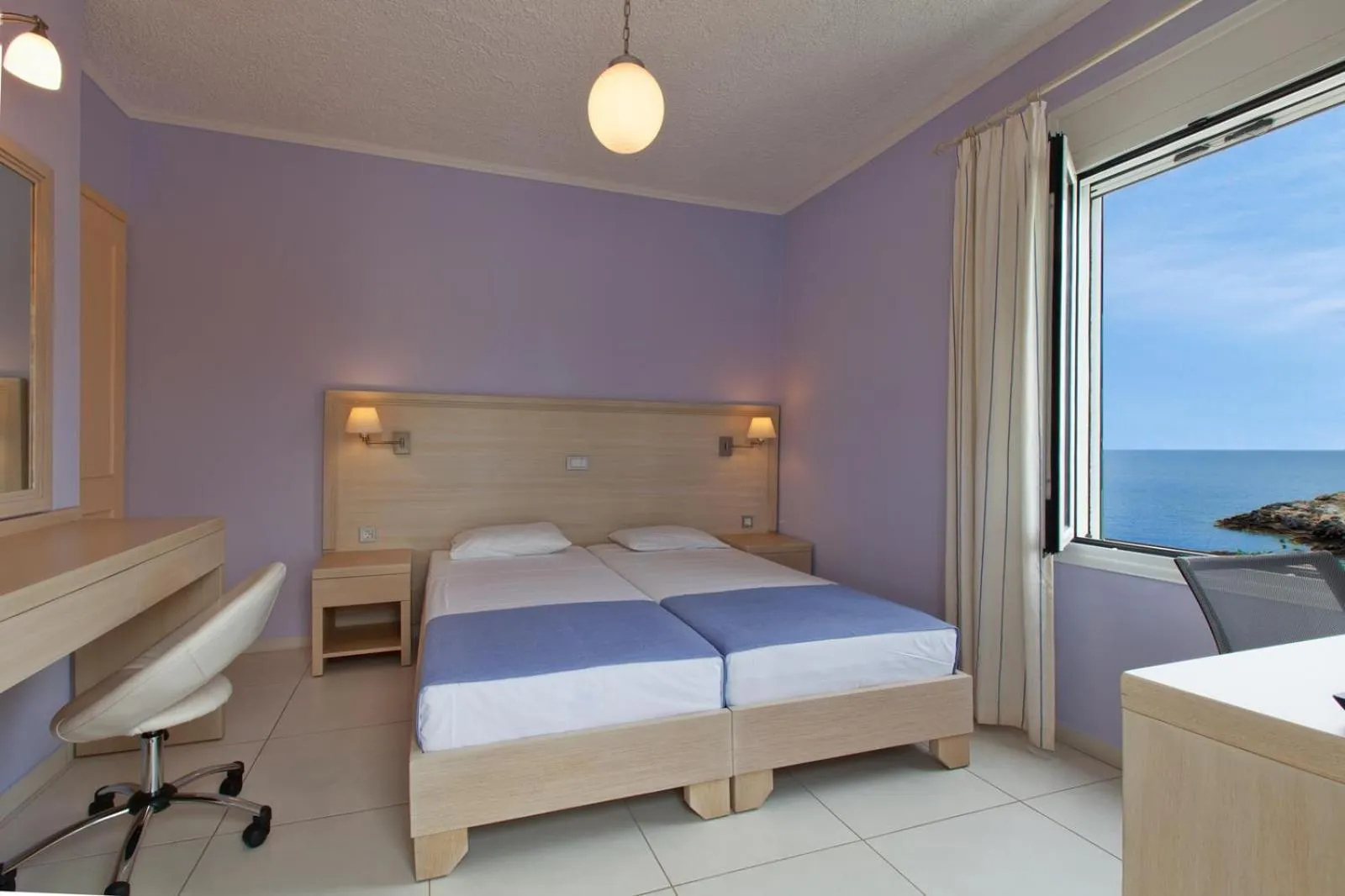 Bedroom, Bed in Giorgi's Blue Apartments