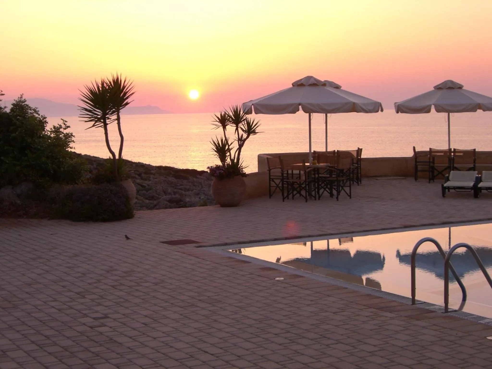Swimming pool in Giorgi's Blue Apartments