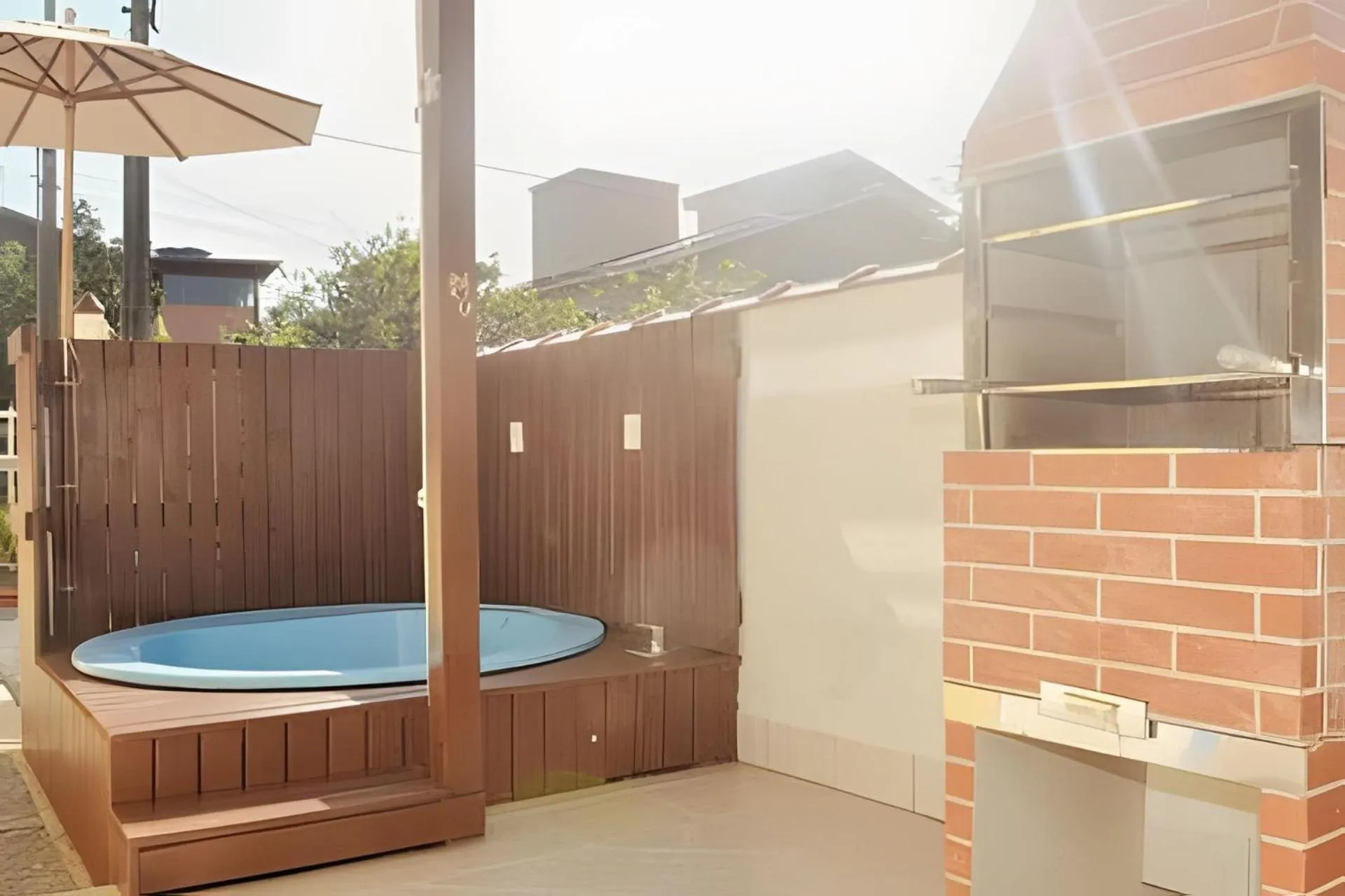 Balcony/Terrace in Pousada Estrela Mares