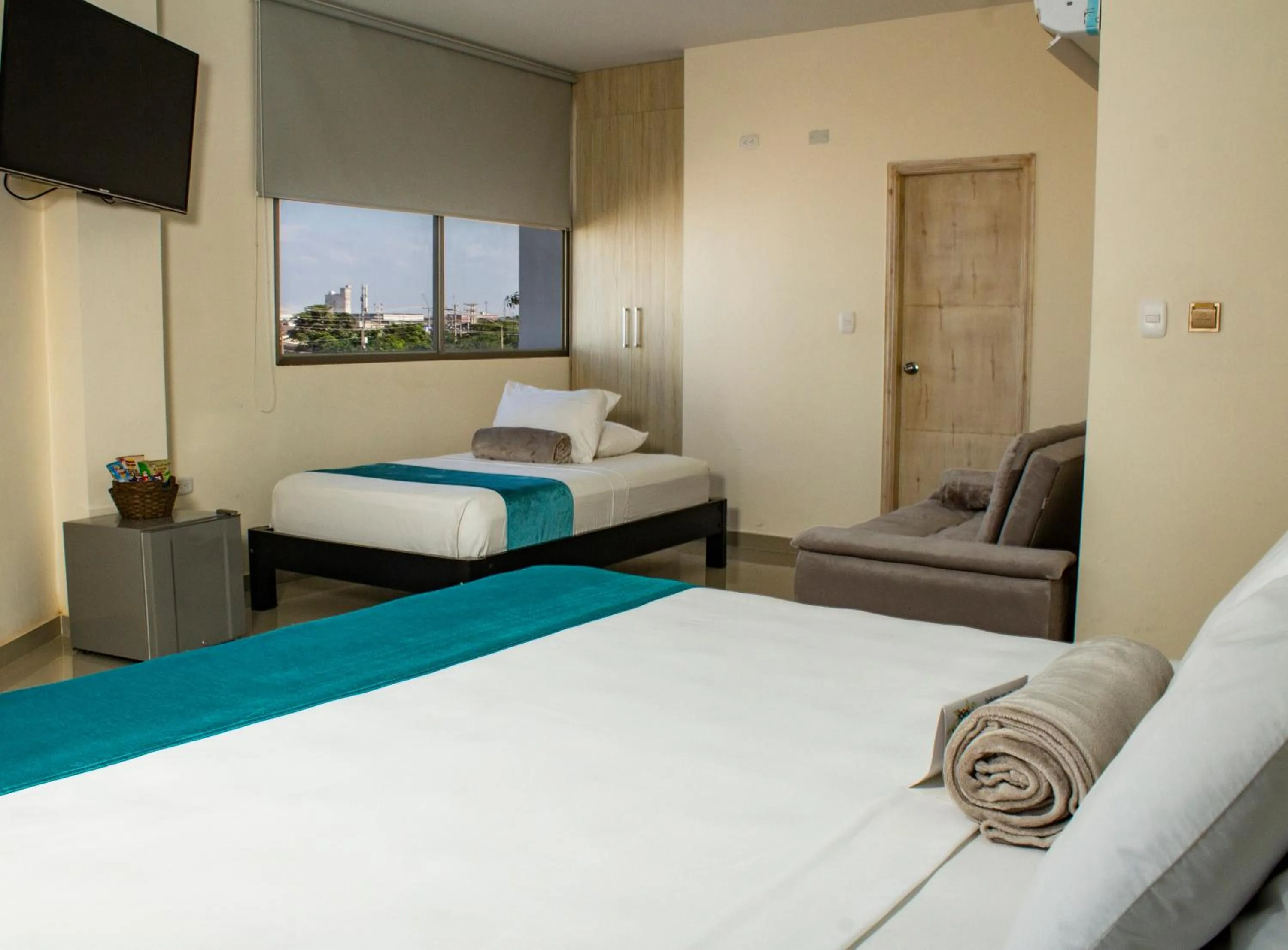 Bedroom, Bed in Hotel Med Barranquilla Centro