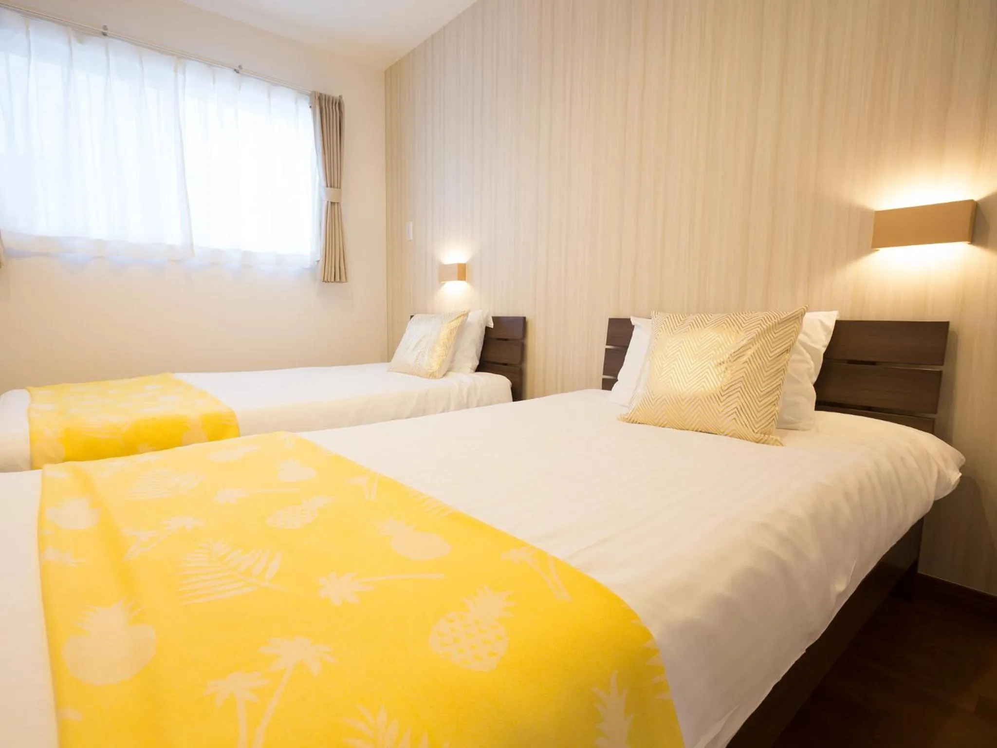 Bed in The Pool Resort Villa ICHIGOICHIE