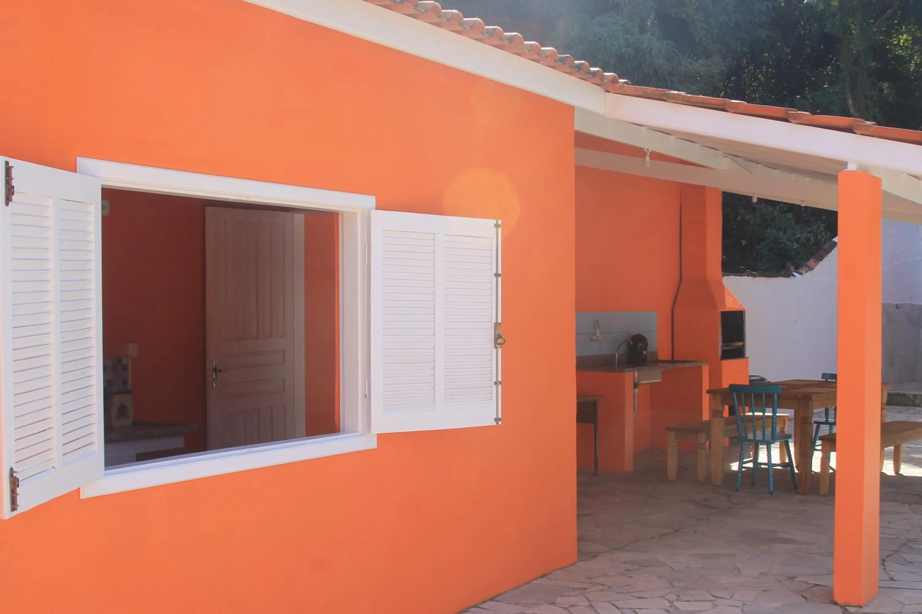 BBQ facilities in Pousada Sol do Araçá