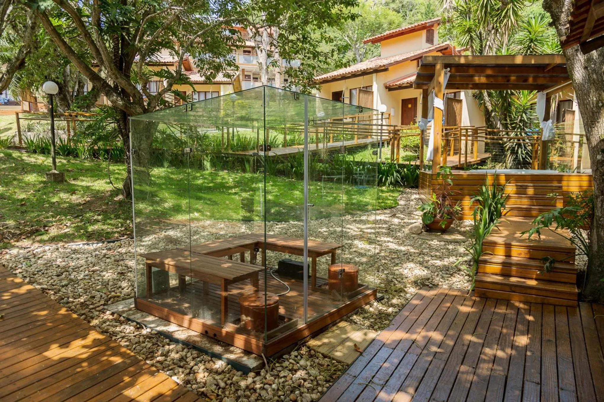 Sauna in Eco Hotel Oceanomare