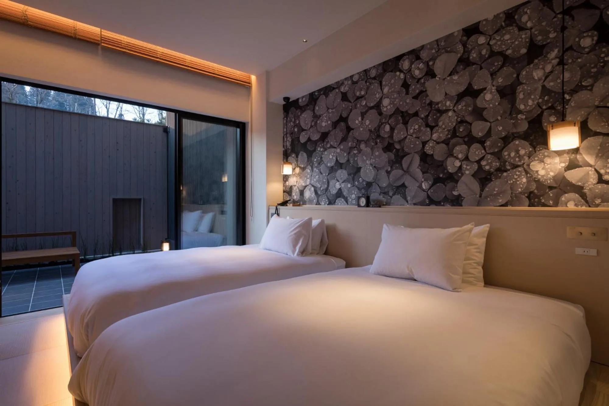 Bed in Solest Takachiho Hotel