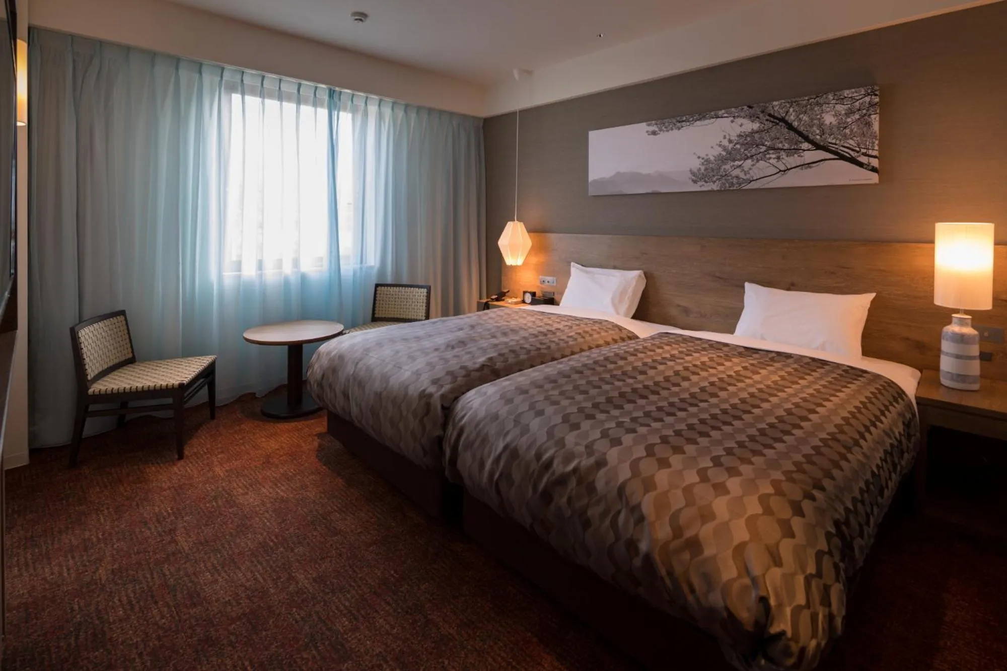 Bed in Solest Takachiho Hotel