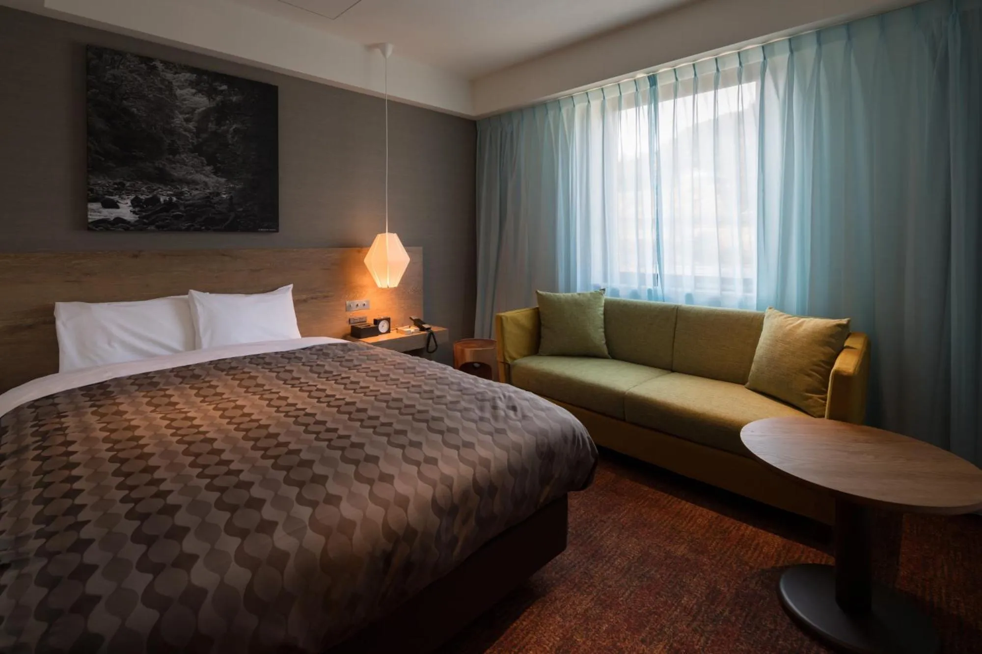 Bed in Solest Takachiho Hotel