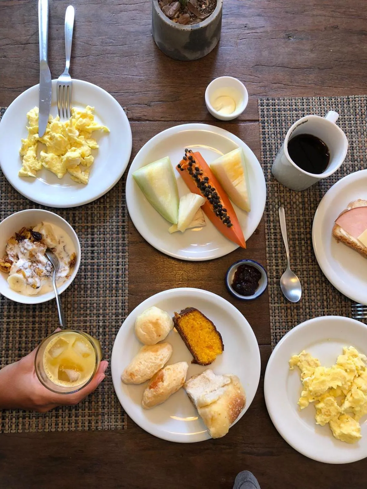 Breakfast in Pousada Casa da Lagoa