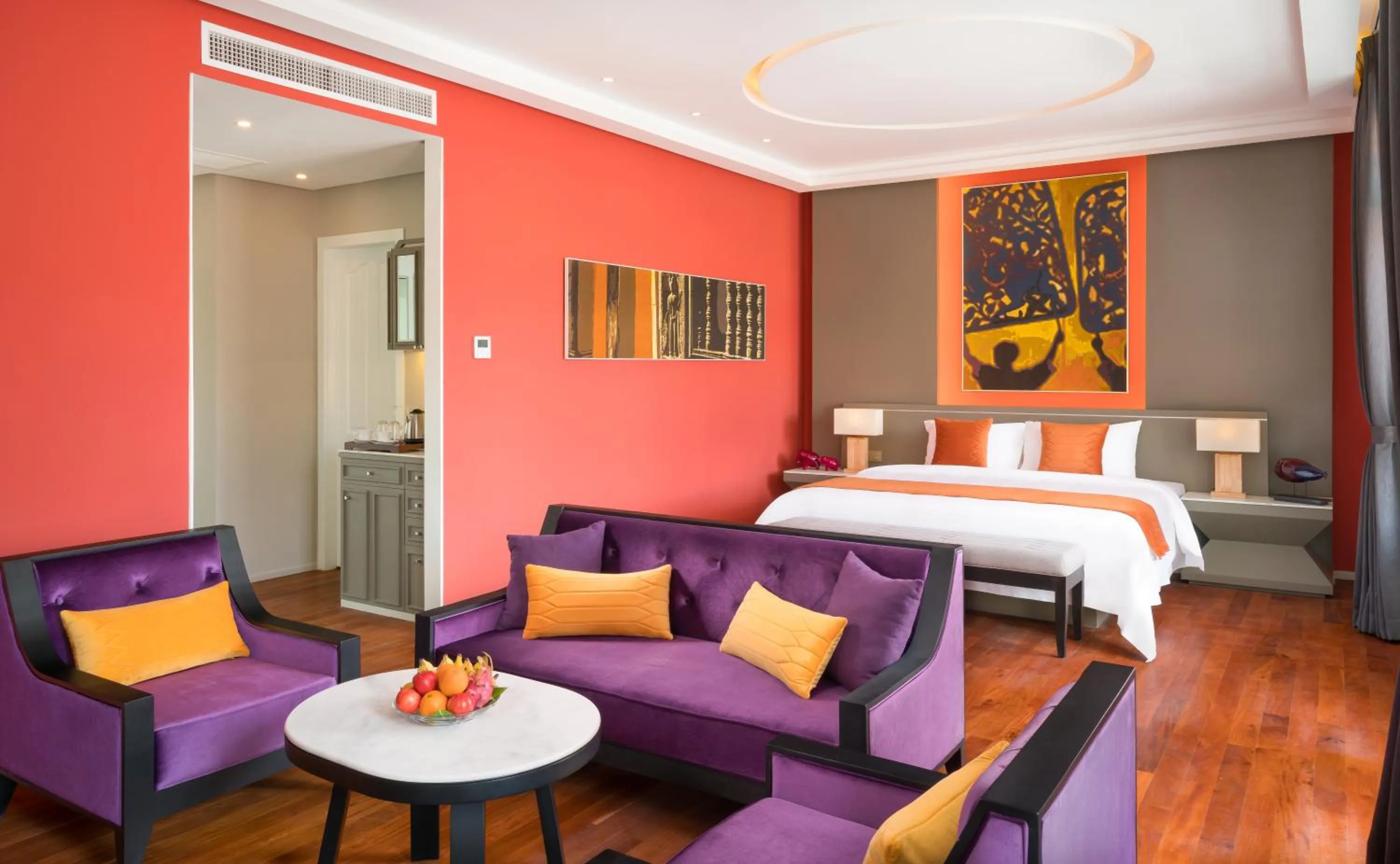 Pool view, Bed in Memoire Palace Resort & Spa