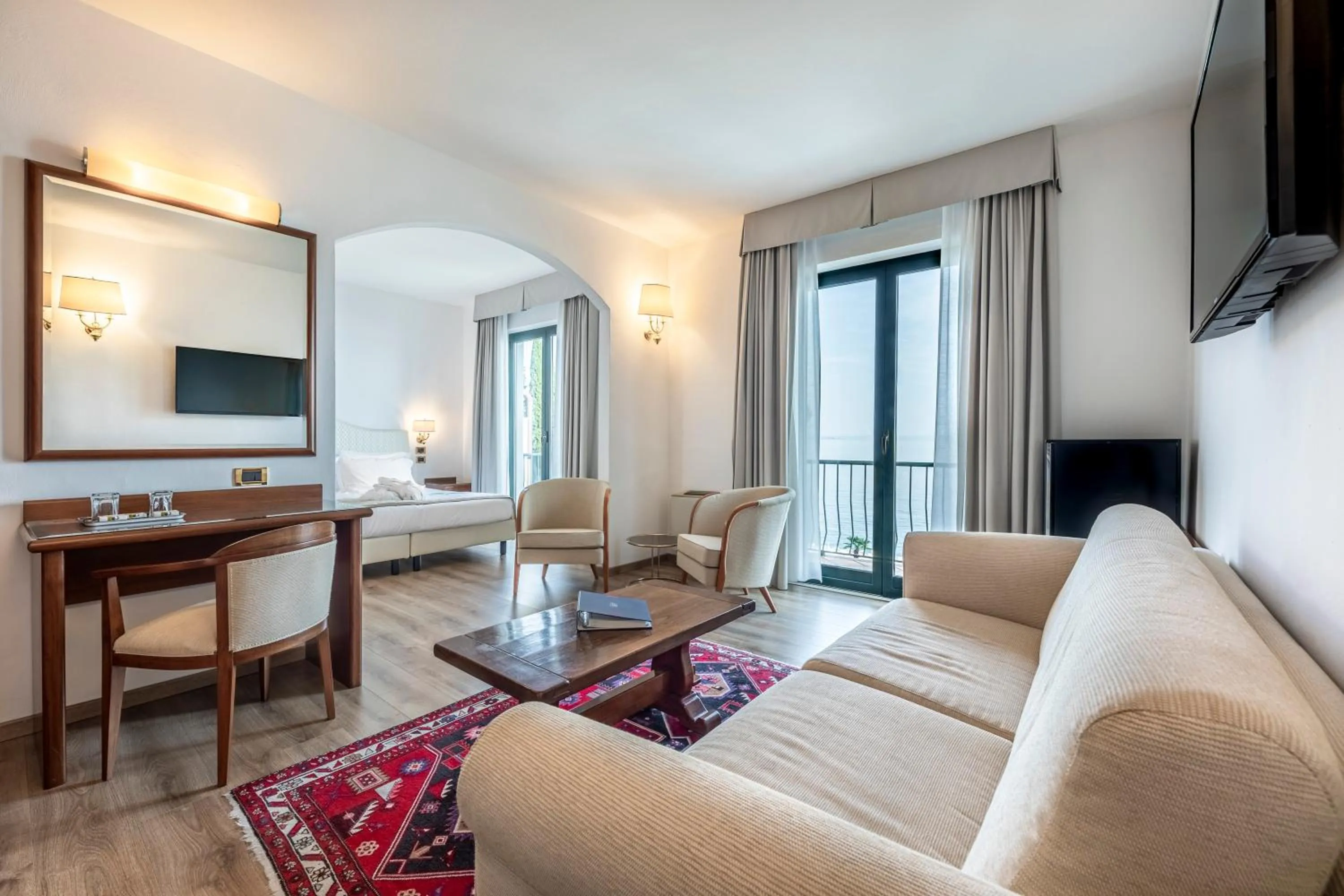 Bed in Hotel Villa Capri