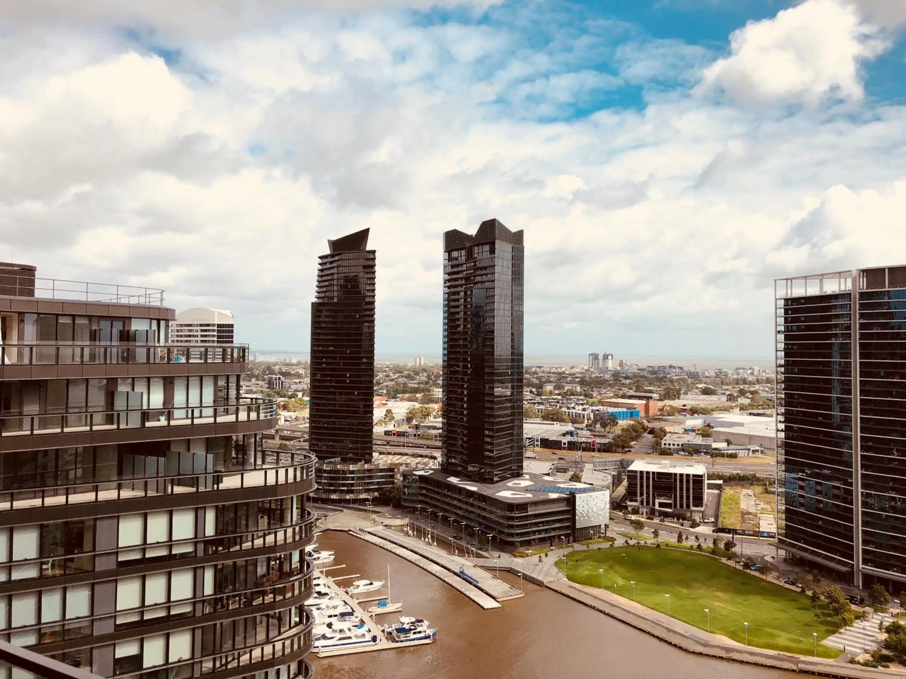 River view in Winston Apartments Docklands