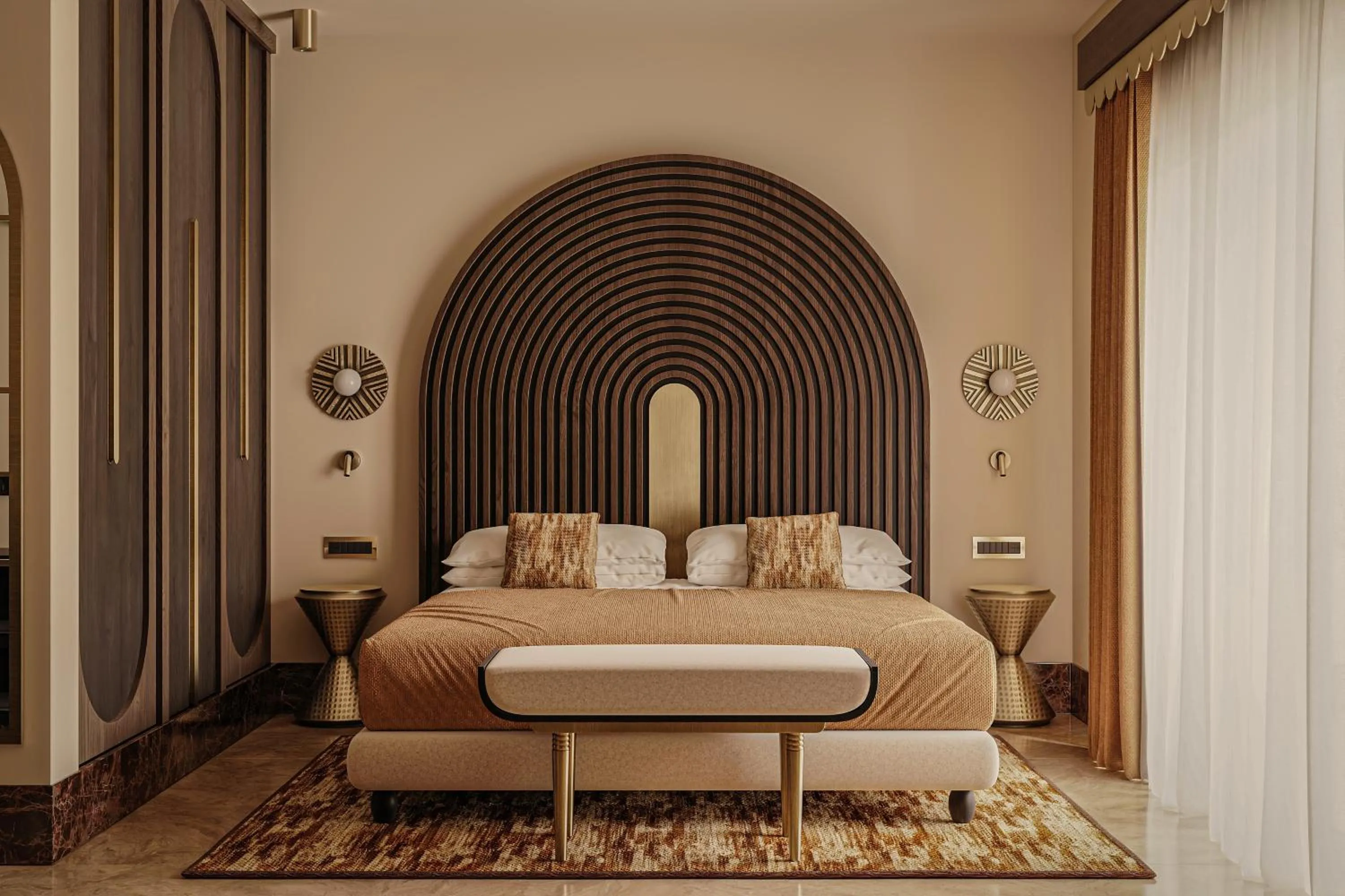 Bedroom, Bed in Spiagge San Pietro, a charming & relaxing resort