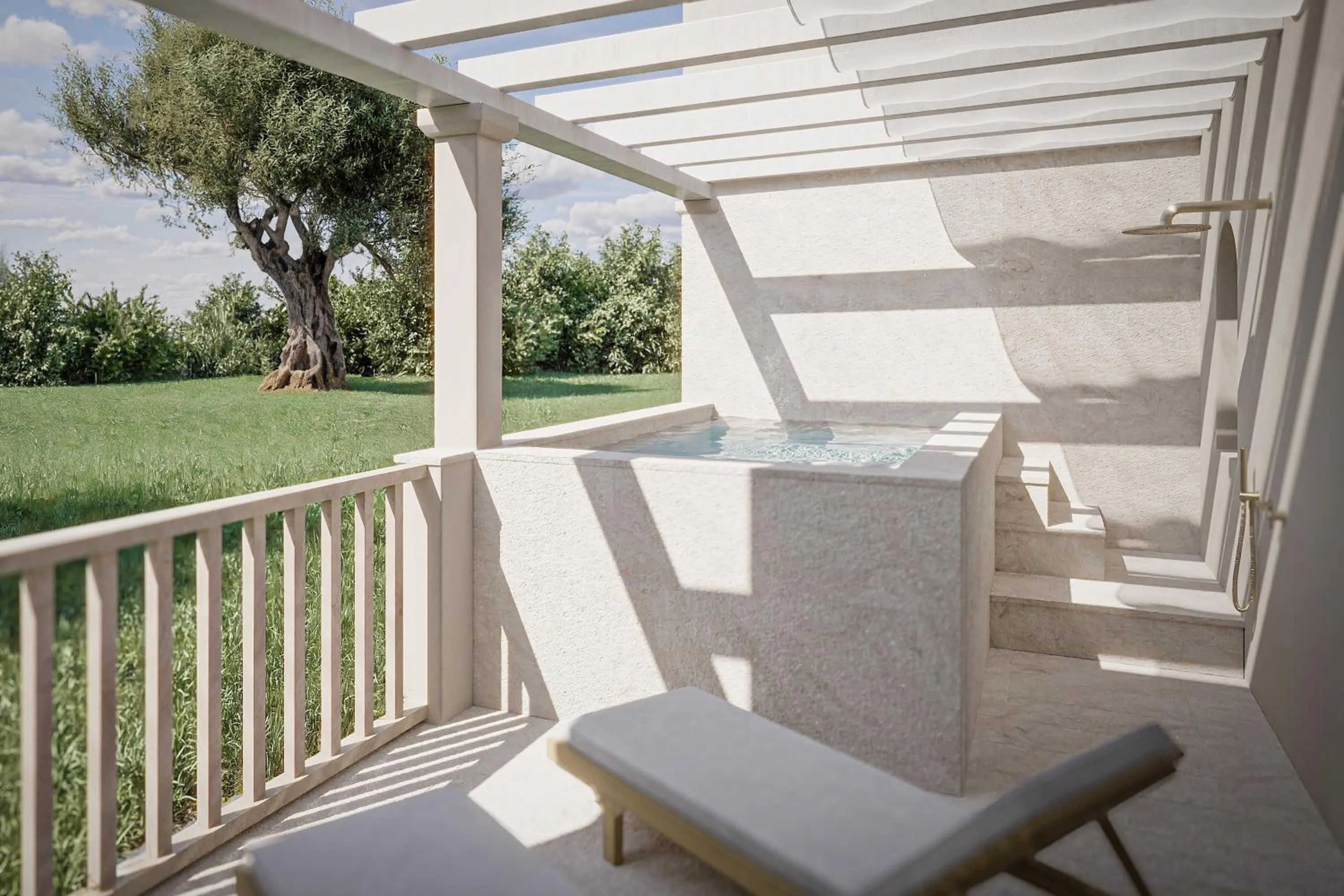Balcony/Terrace in Spiagge San Pietro, a charming & relaxing resort