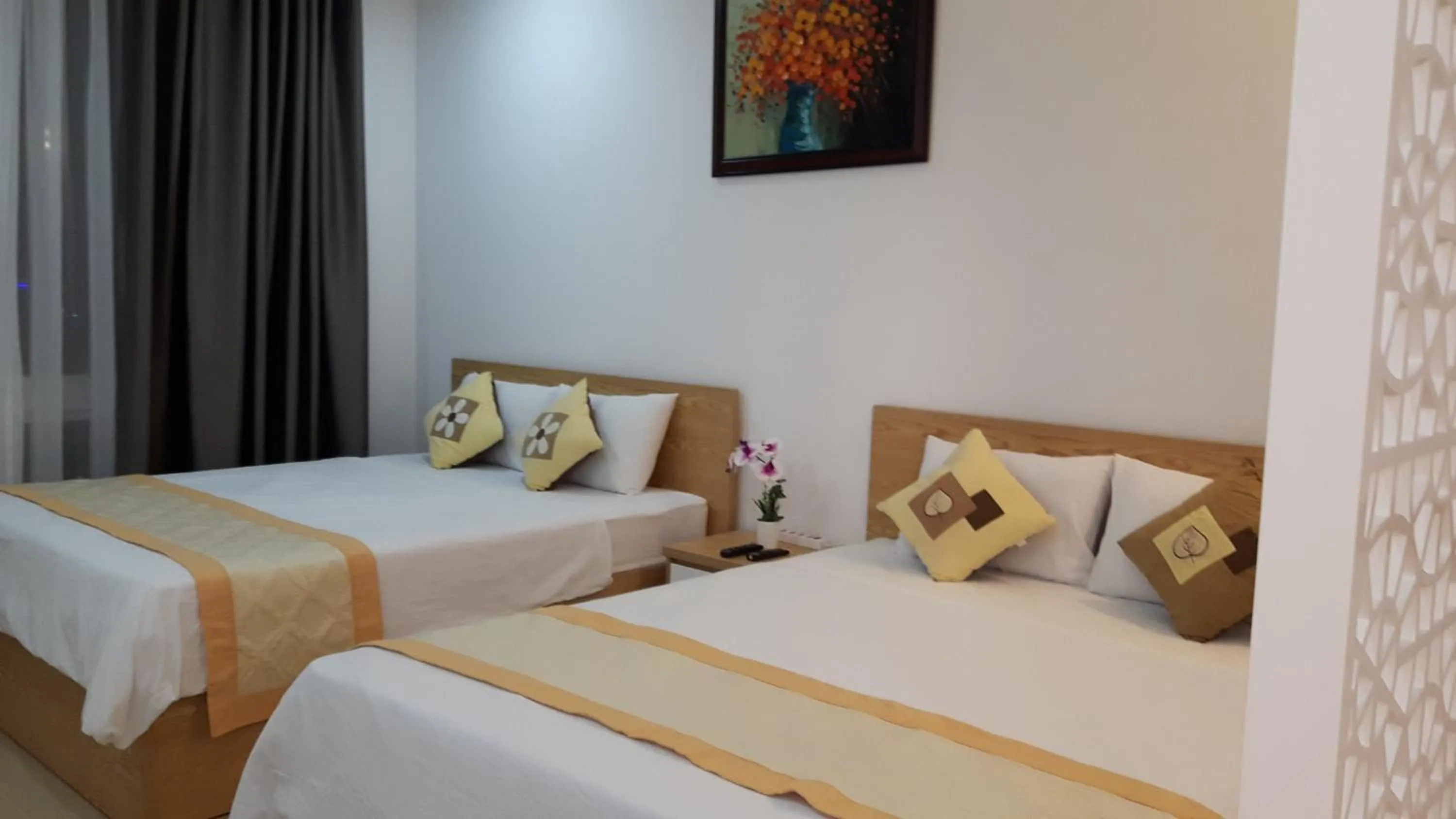 Bed in The Grand Condotel