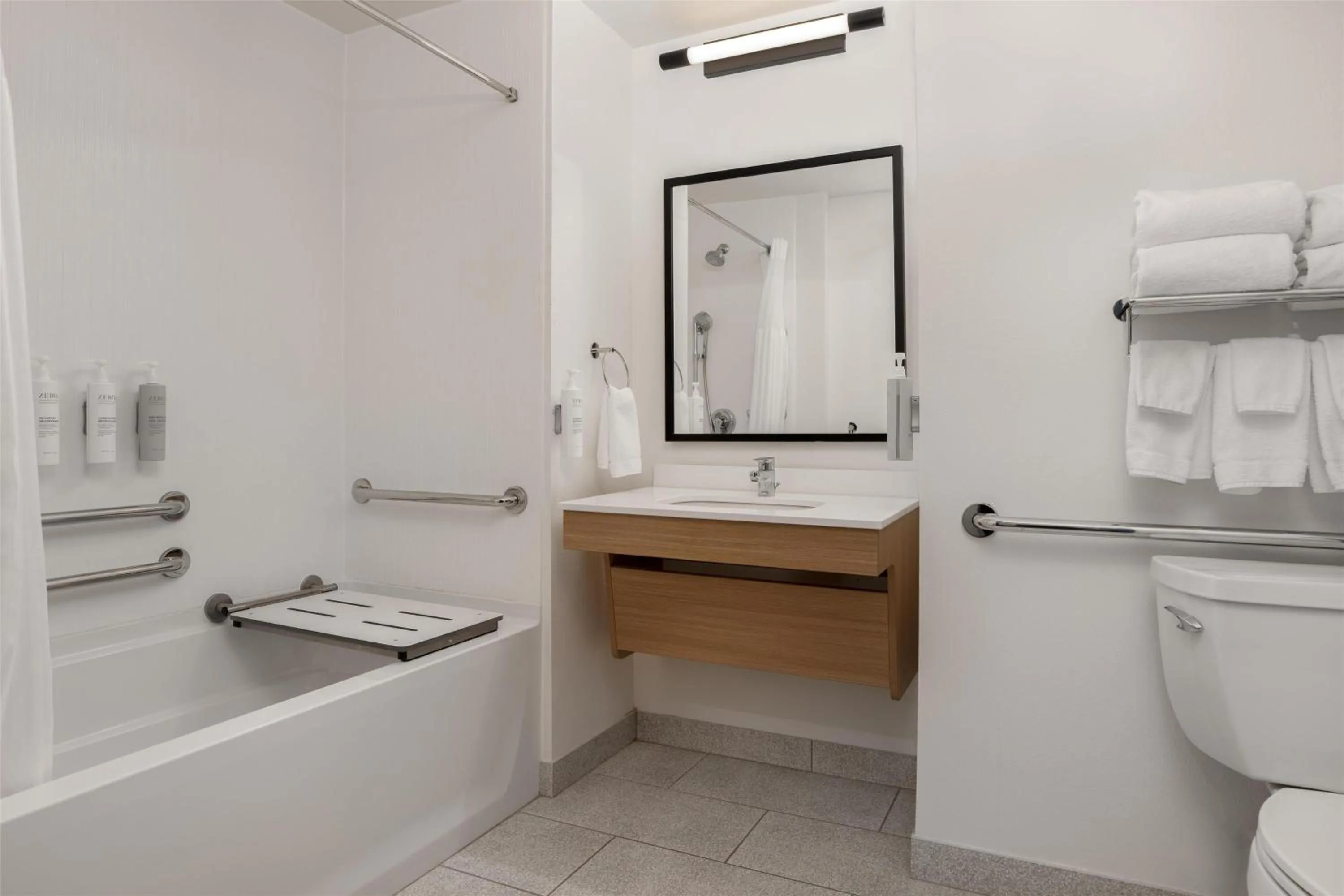 Bathroom in Spark by Hilton Rahway