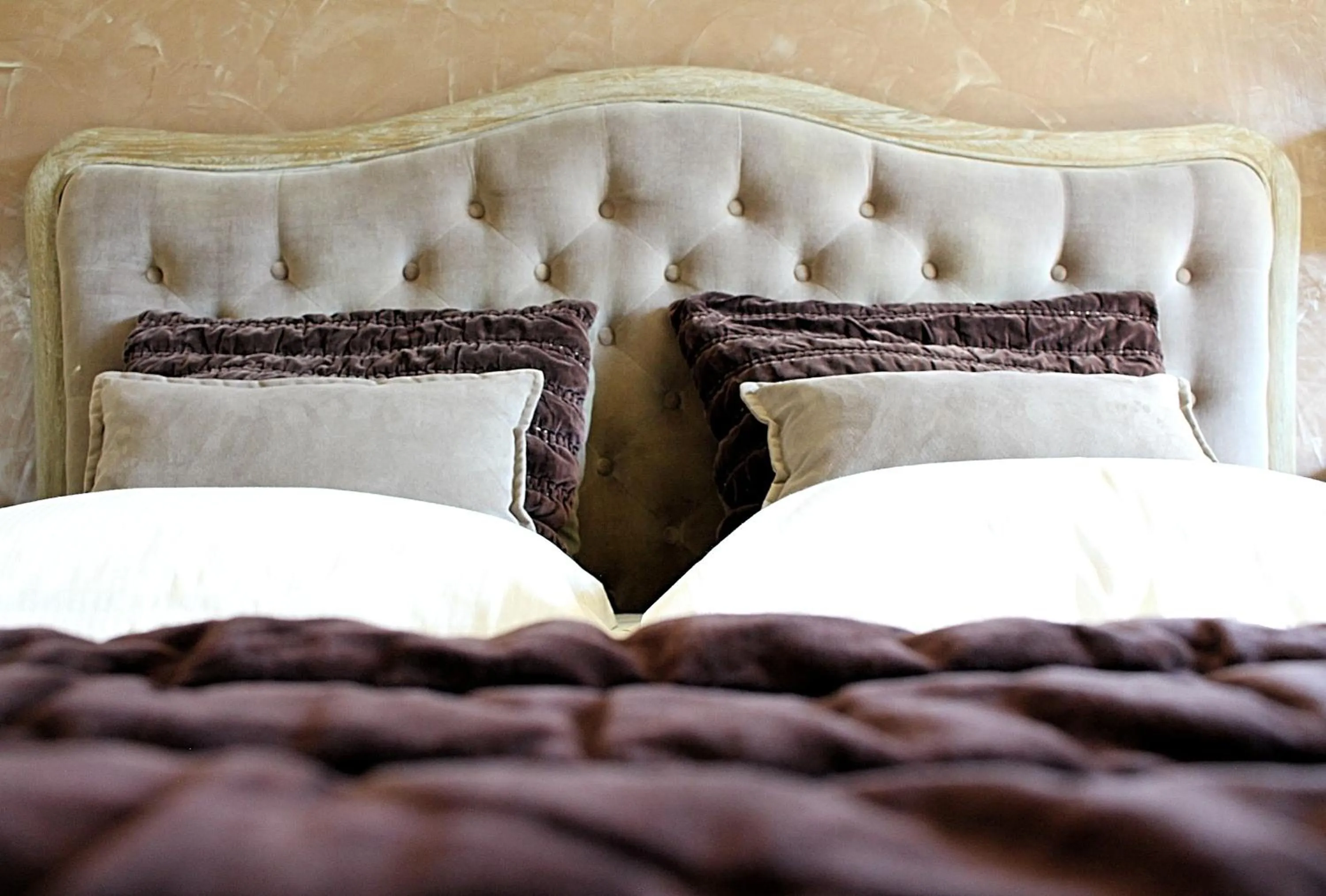 Bed in Hôtel de La Fossette