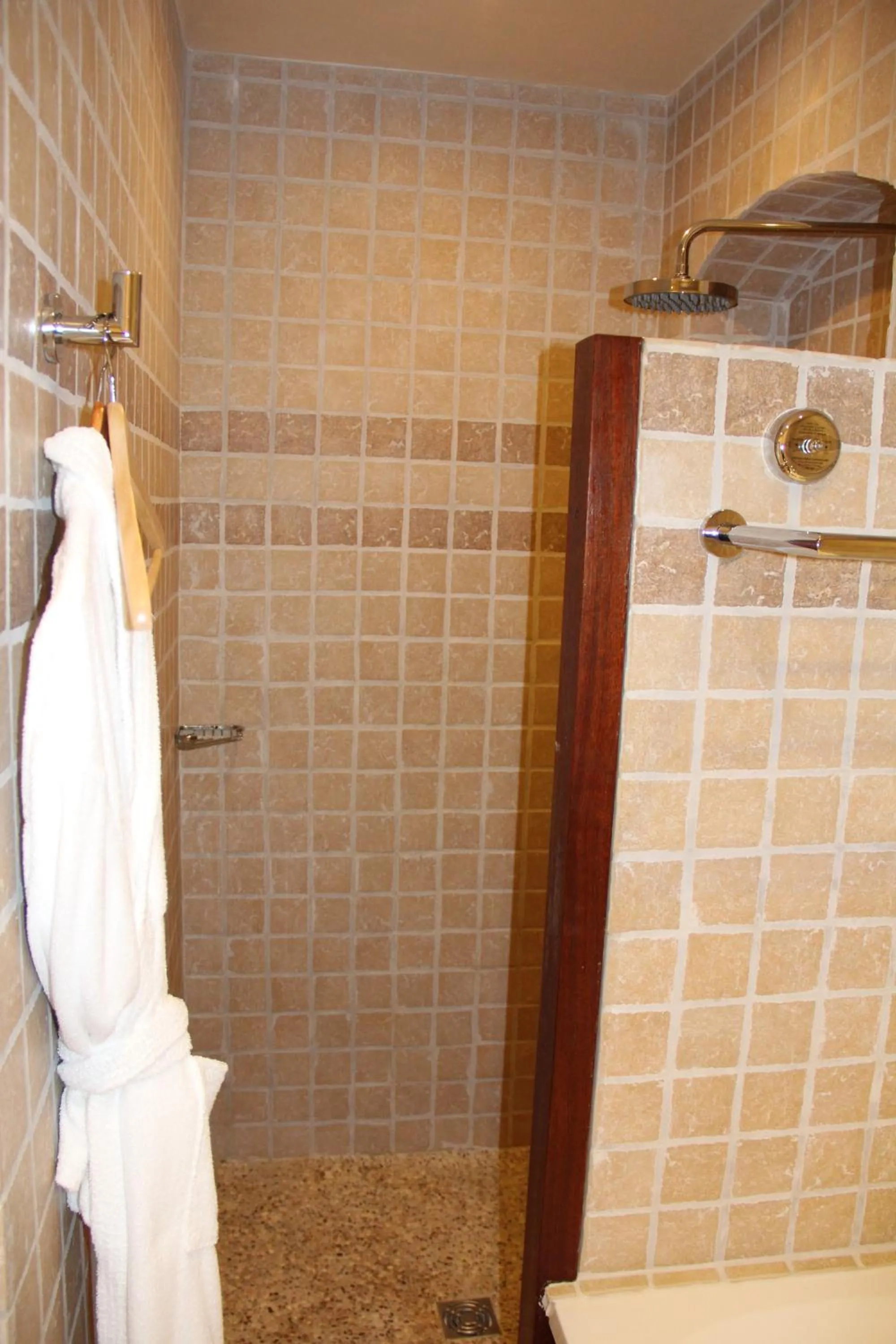 Shower in Hôtel de La Fossette