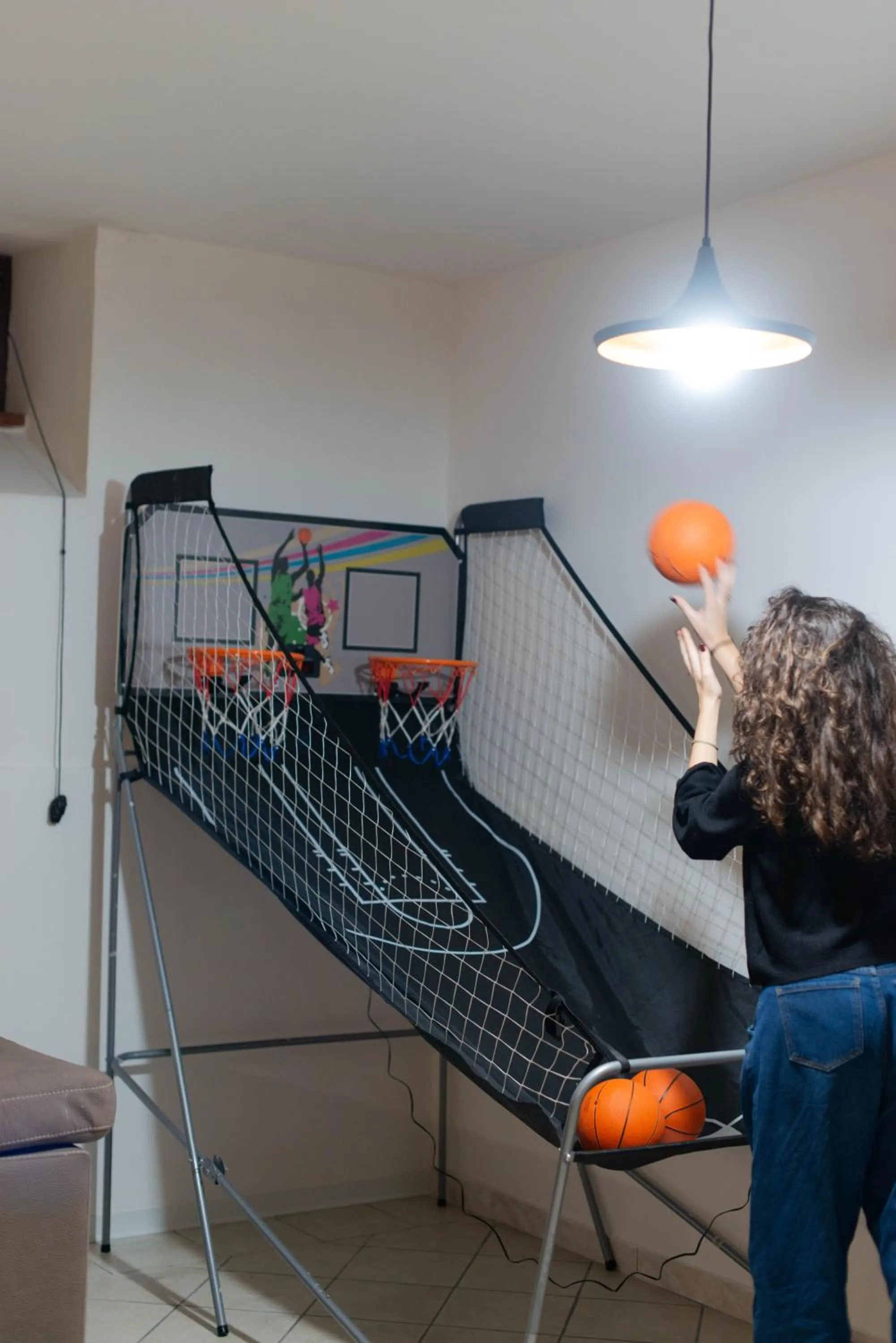 Children play ground in loft style taverna con sala giochi