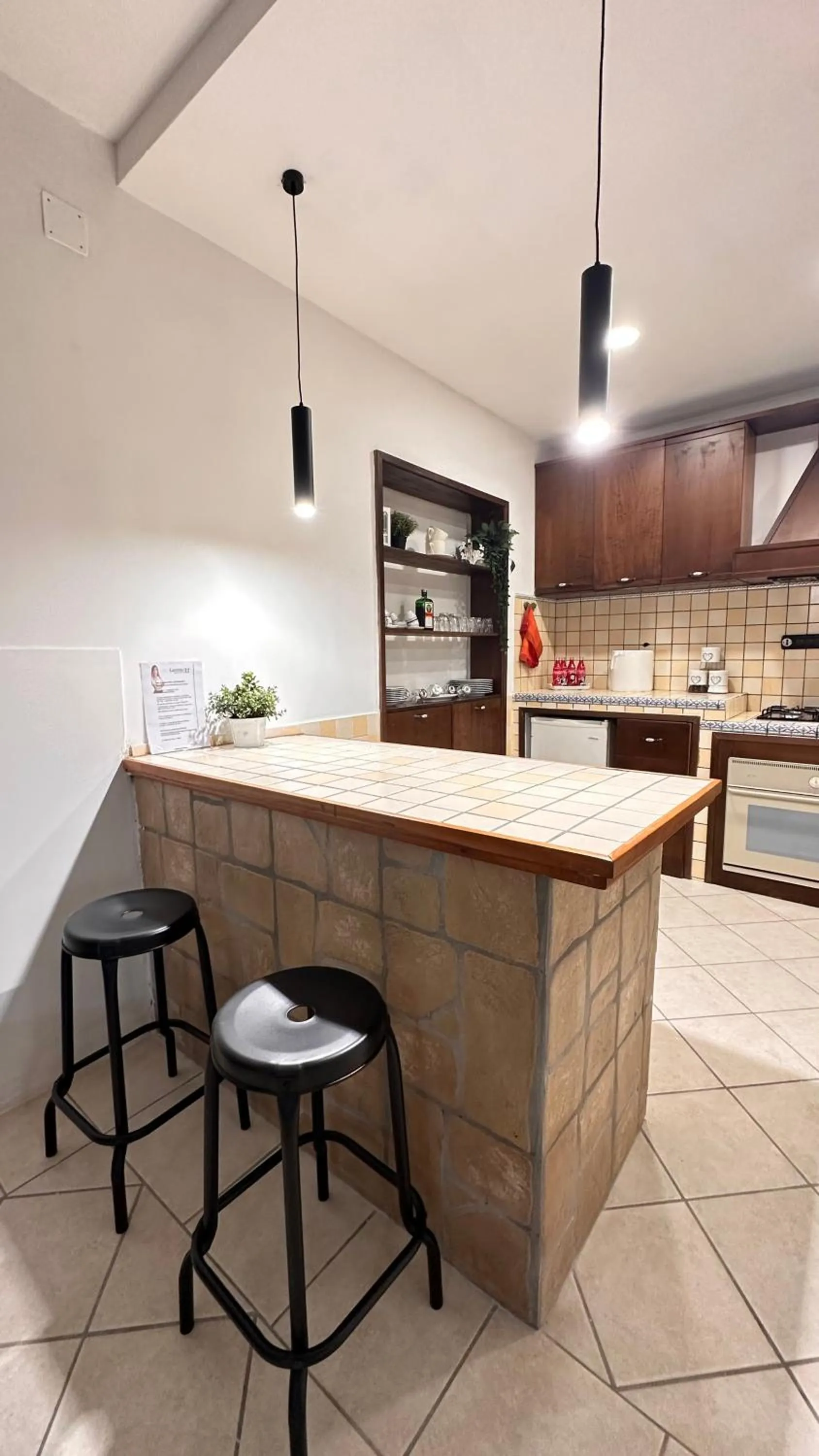 Kitchen or kitchenette in loft style taverna