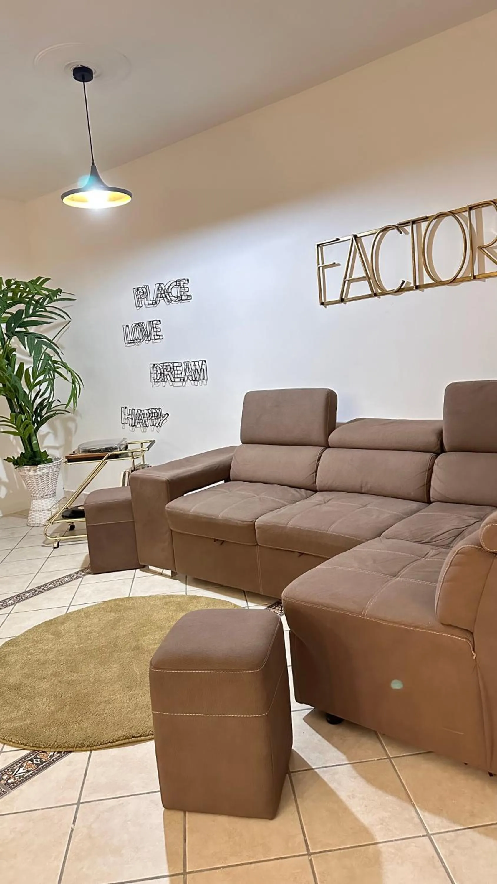 Bed in loft style taverna