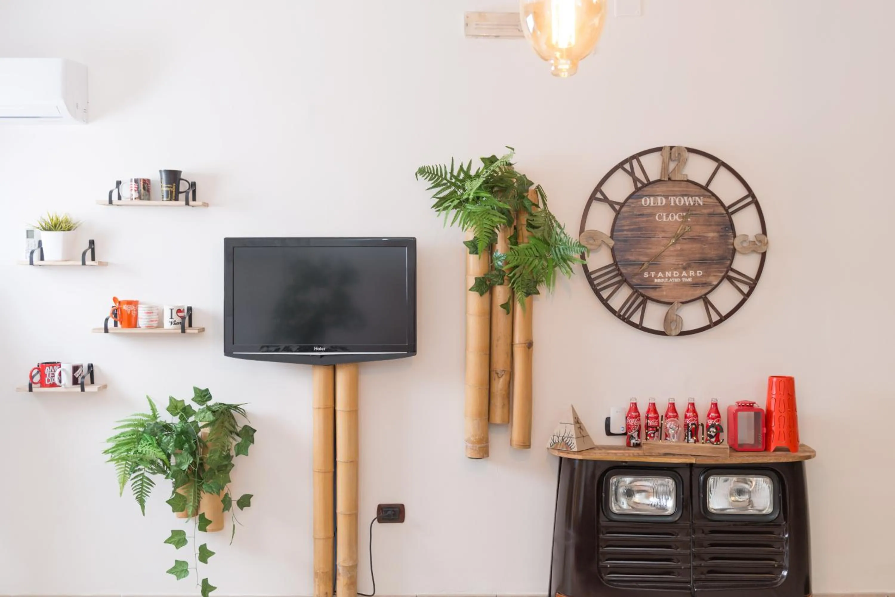 TV and multimedia in loft style taverna